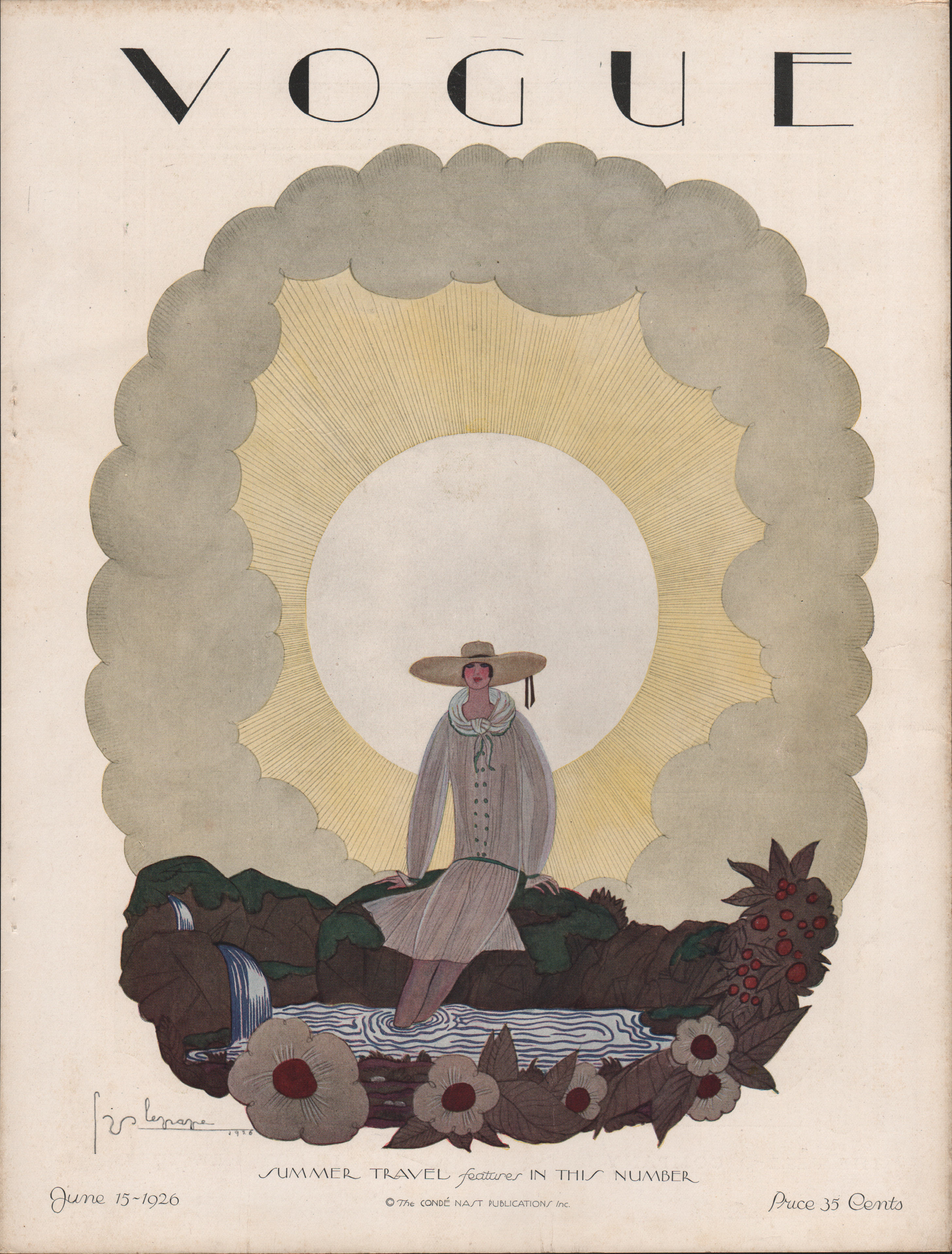 Image for Vogue Magazine, June 15, 1926. Cover only.
