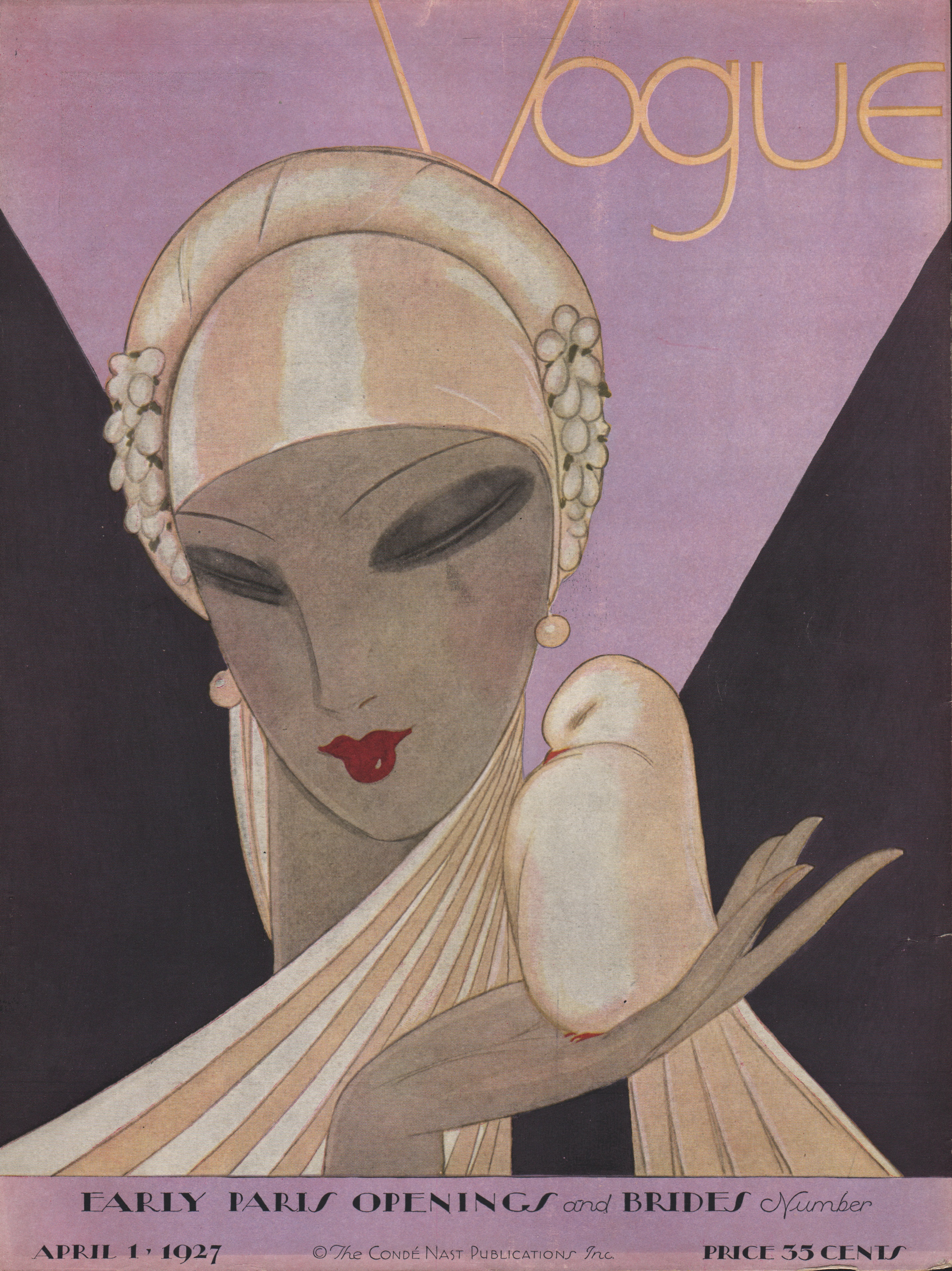 Image for Vogue Magazine, April 1, 1927. Cover only.