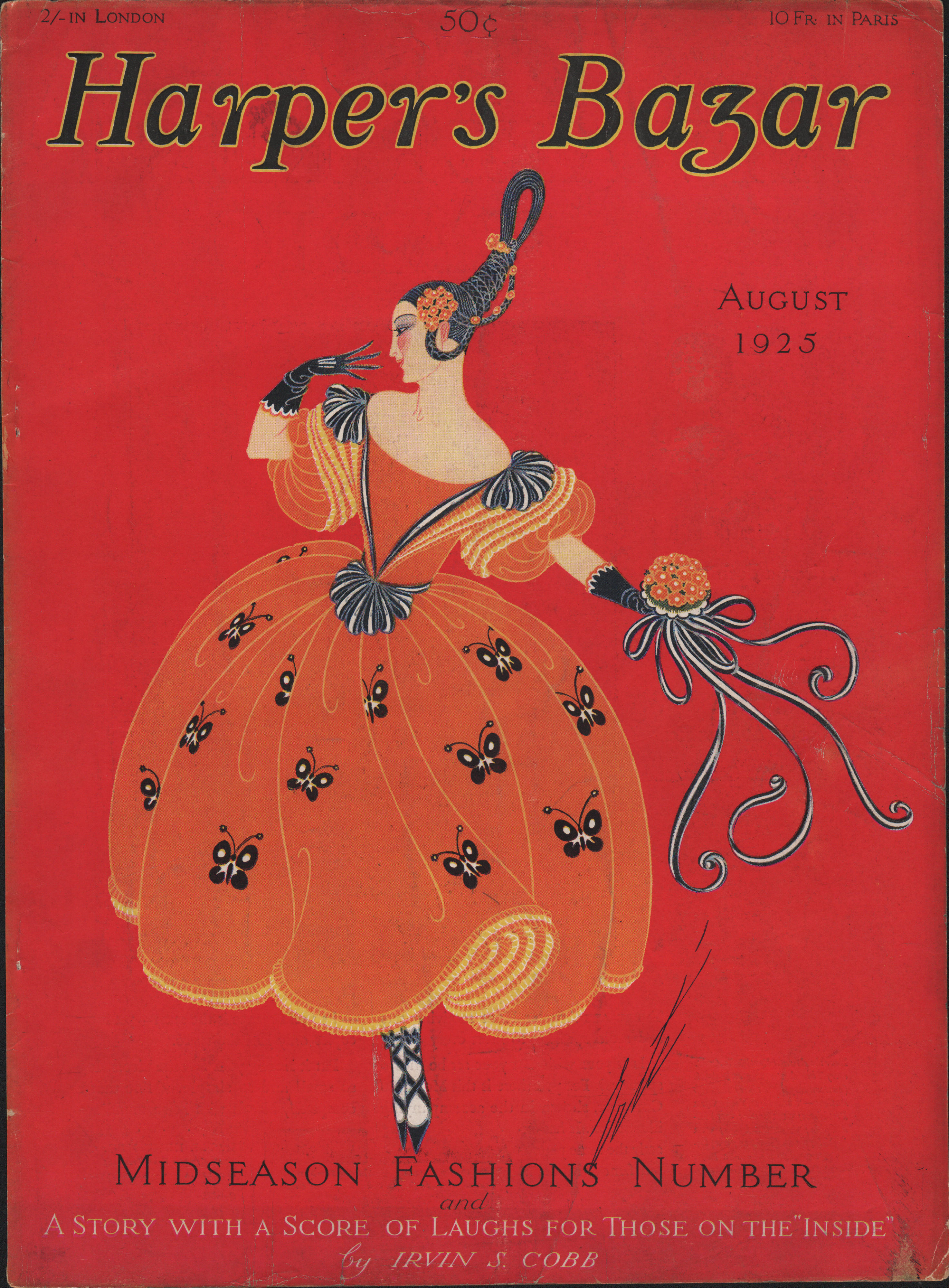 Image for Harper's Bazar (Harper's Bazaar) Magazine Cover August 1925