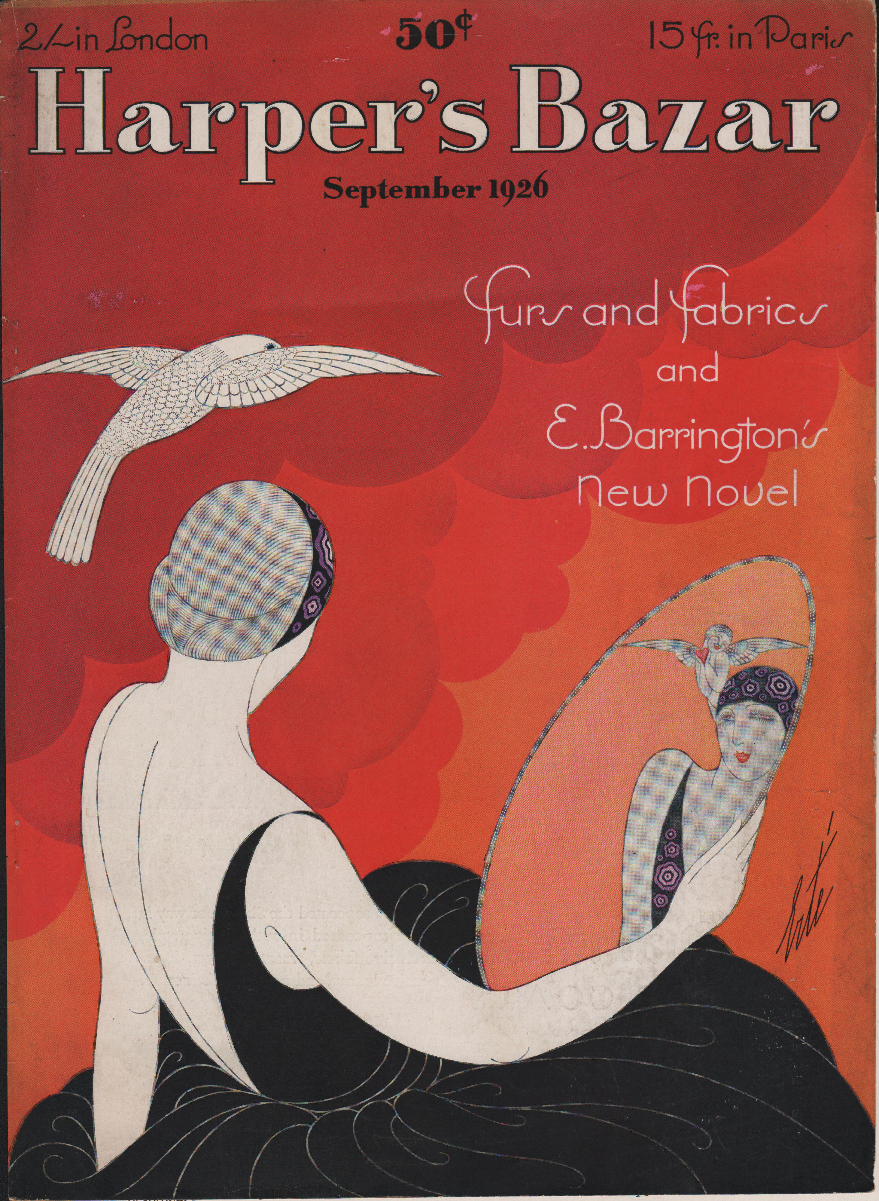 Image for Harper's Bazar (Harper's Bazaar) Magazine Cover September, 1926