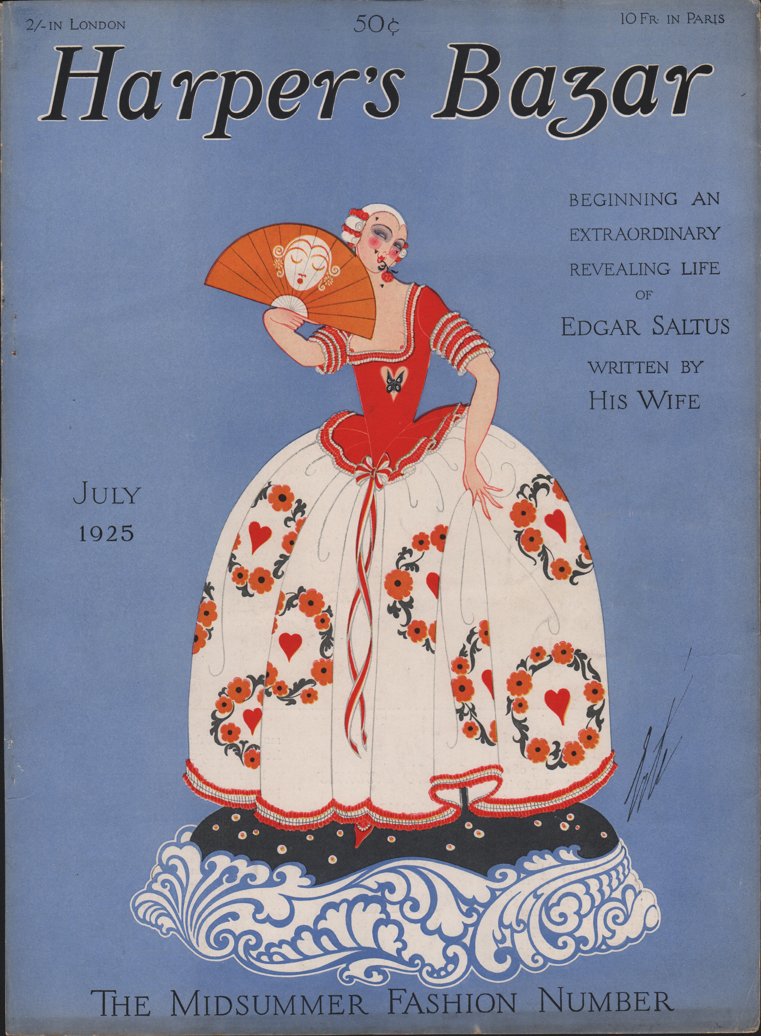 Image for Harper's Bazar (Harper's Bazaar) Magazine Cover July, 1925