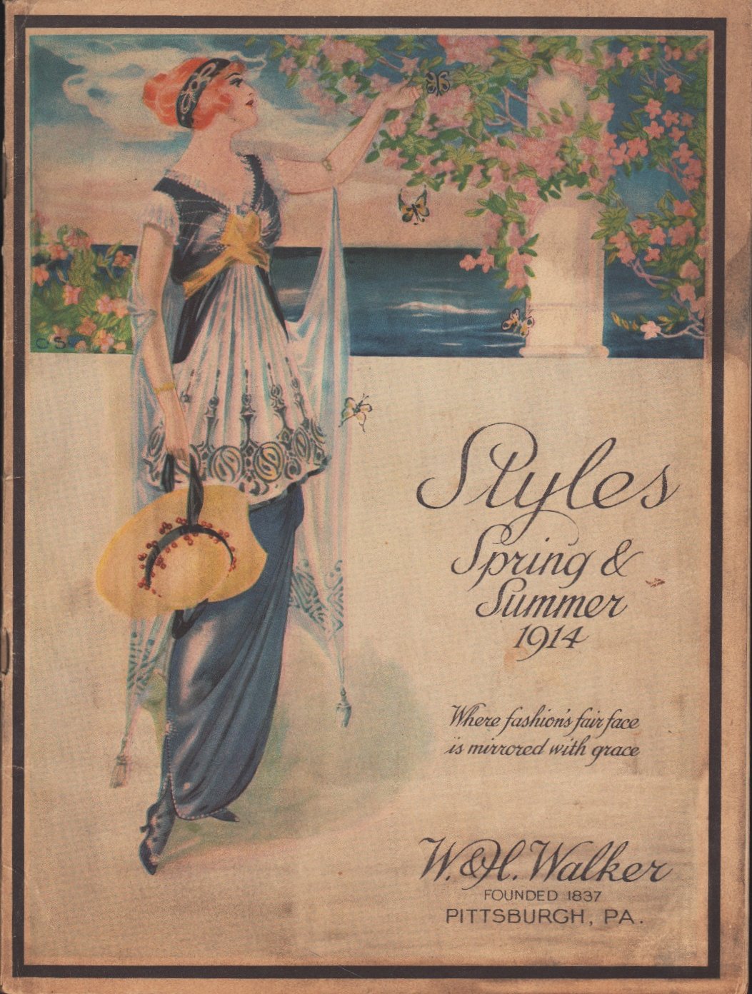Image for Styles Spring & Summer 1914 Where fashion's fair face is mirrored with grace