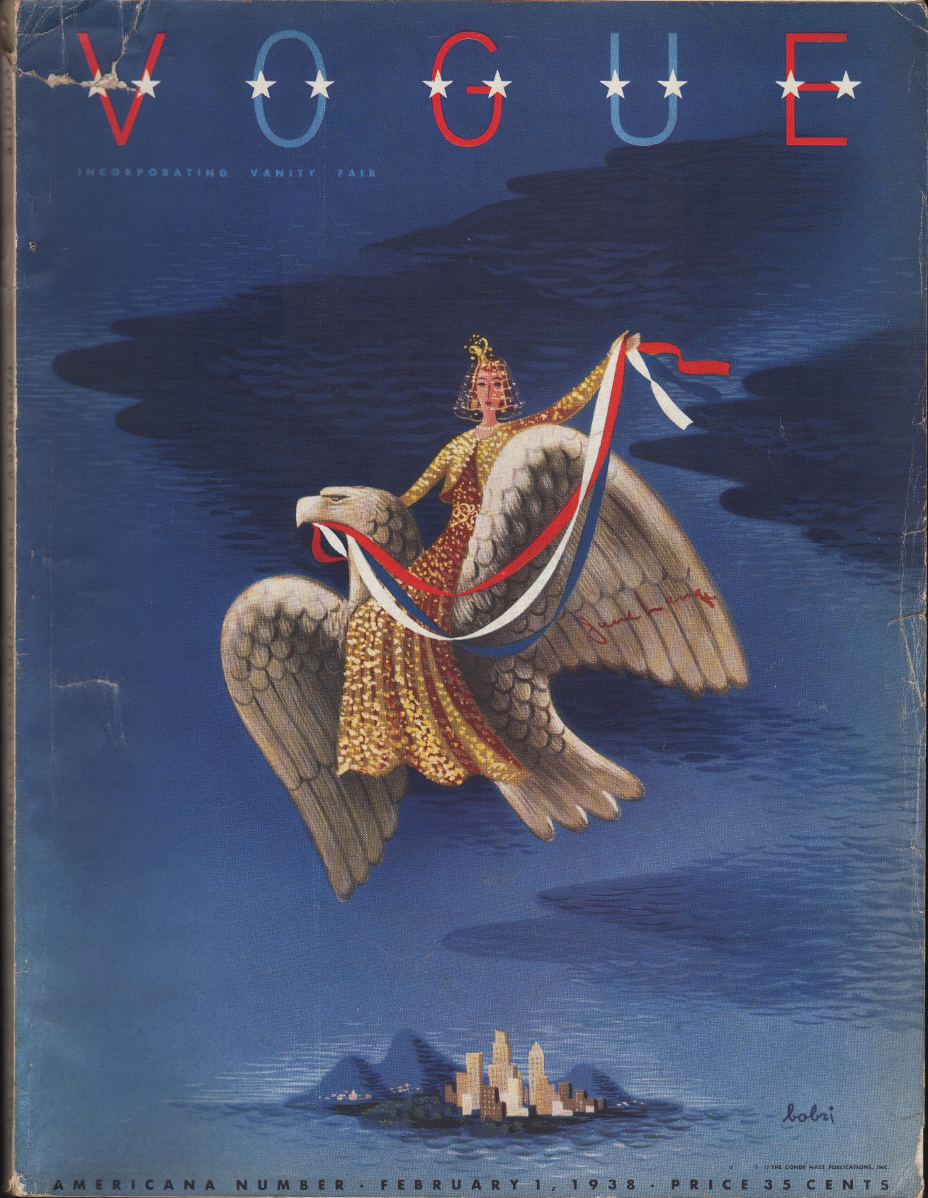 Image for Vogue Magazine, February 1, 1938 Americana Number