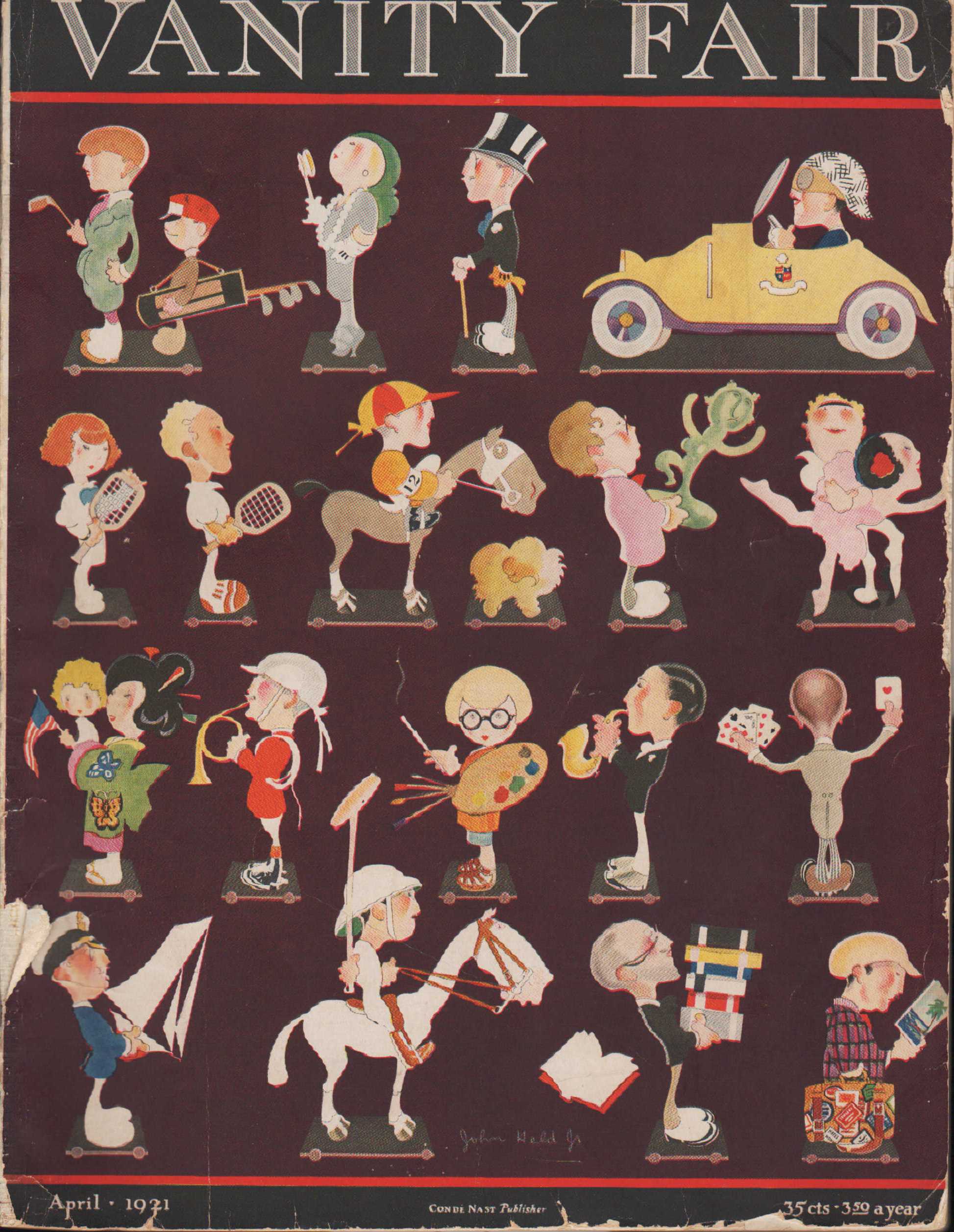 Image for Vanity Fair Magazine, April, 1921