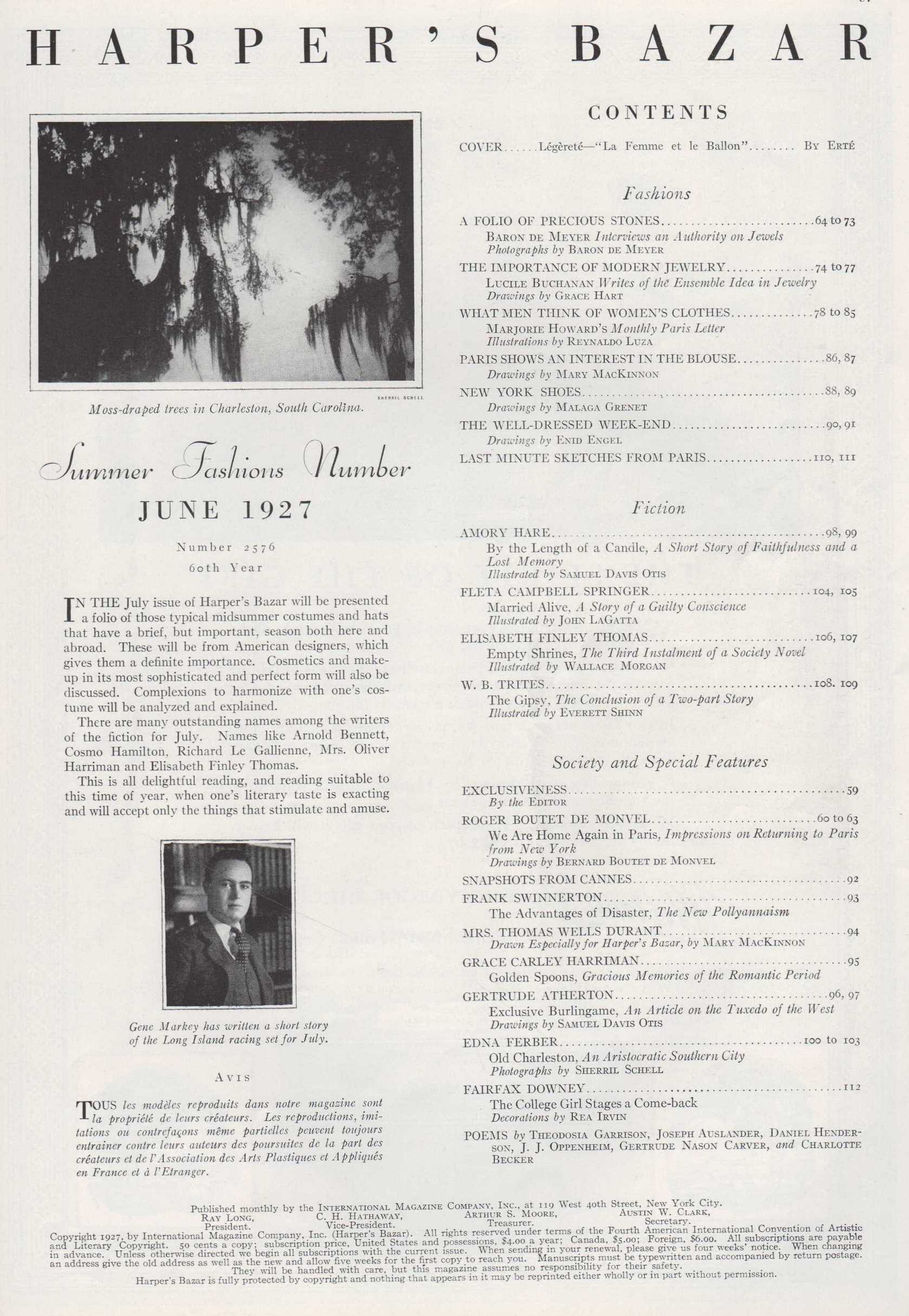 Image for Harper's Bazar, June, 1927