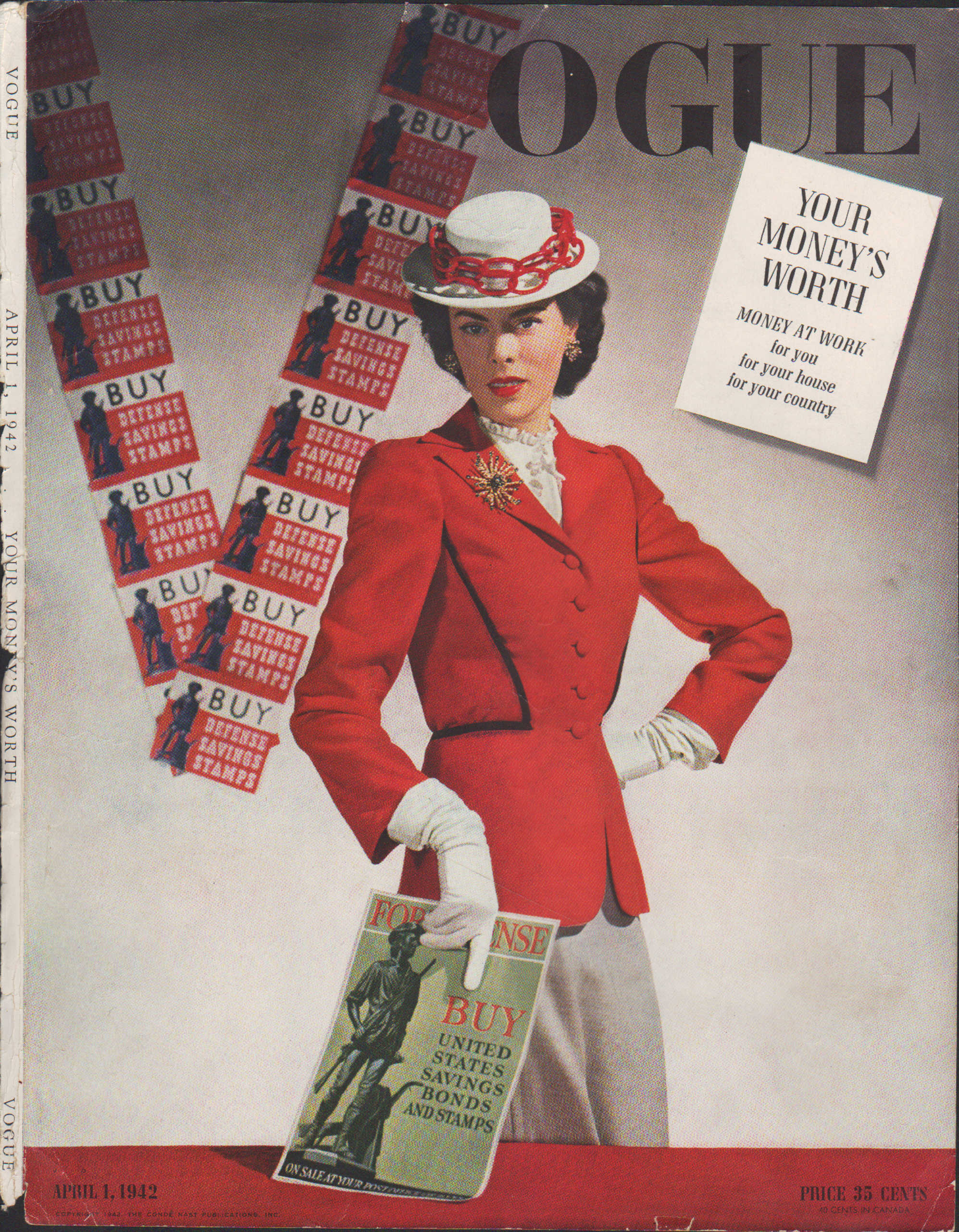 Image for Vogue Magazine, April 1, 1942 - Cover Only