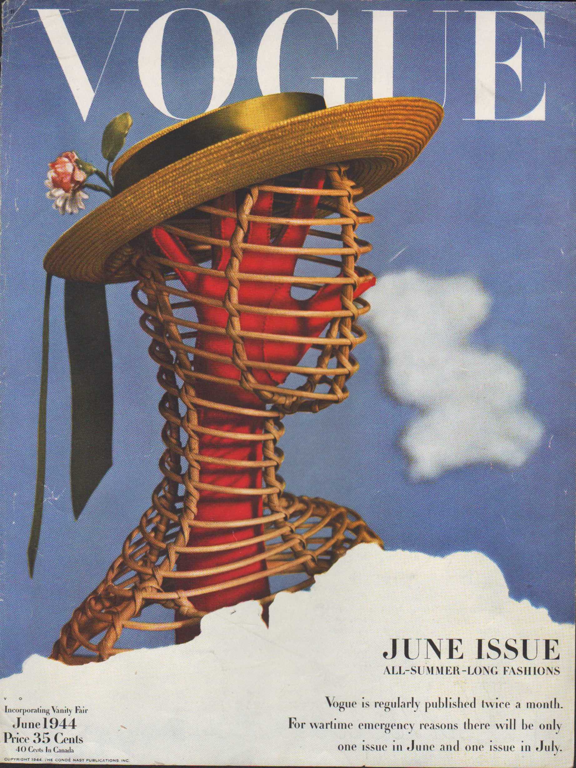 Image for Vogue Magazine, June, 1944 - Cover Only