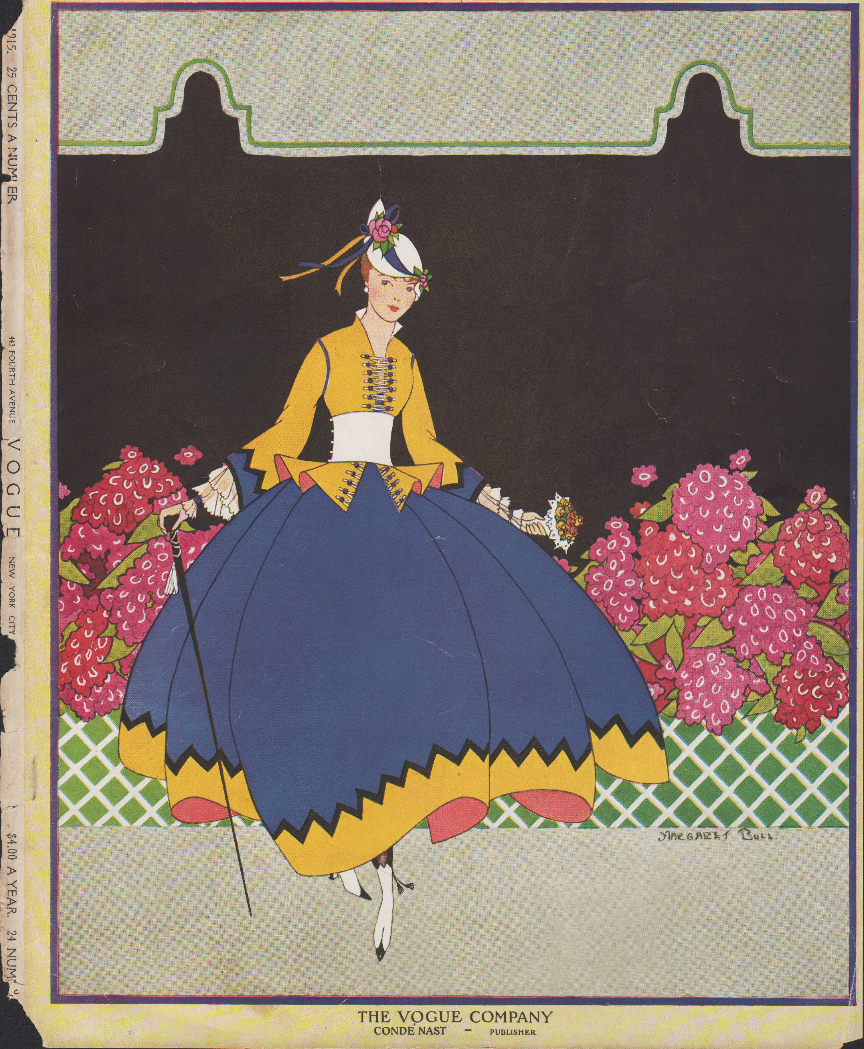 Image for Vogue Magazine, July 15, 1915 - Cover Only. Sans text.