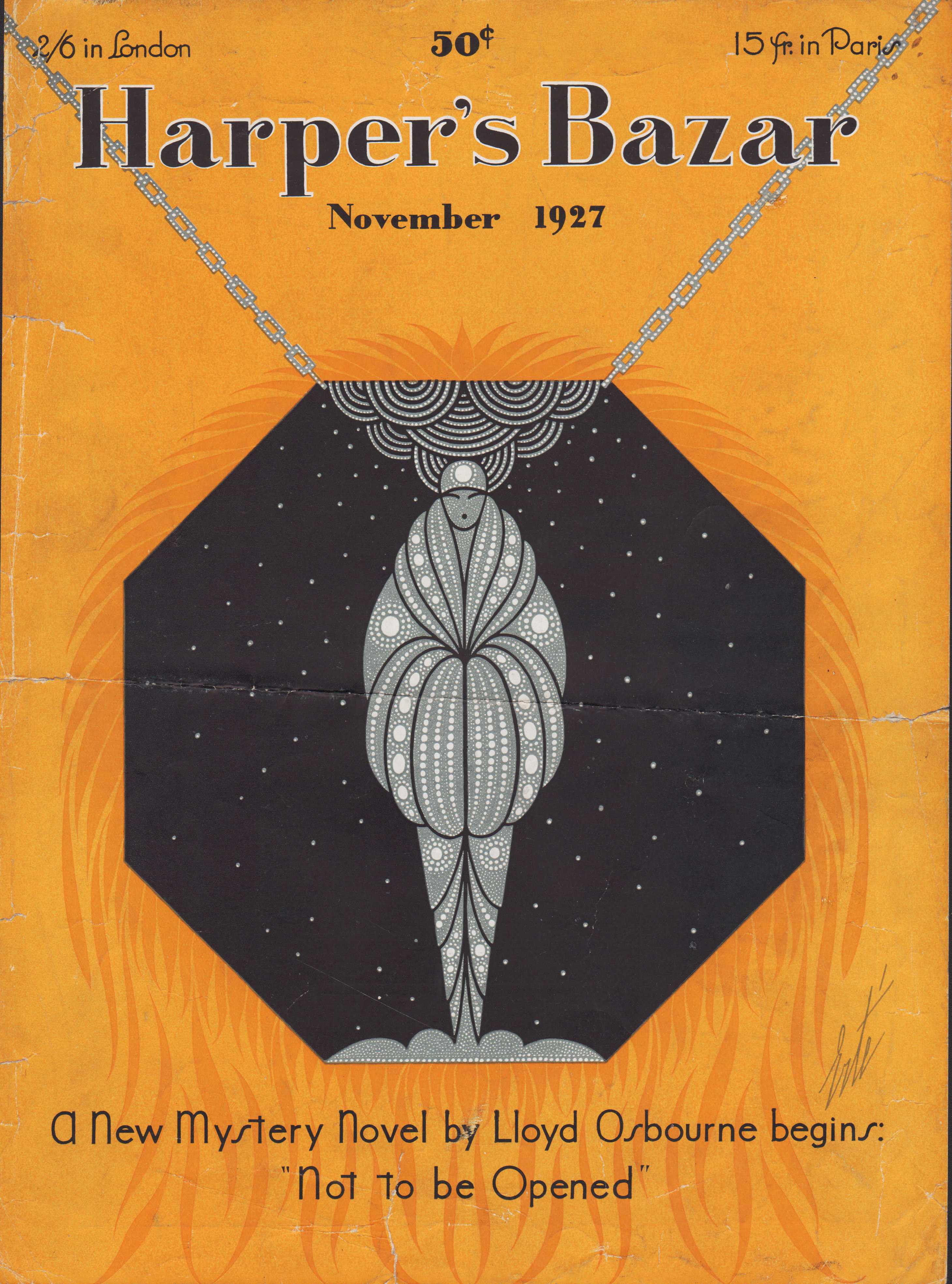 Image for Harper's Bazar (Harper's Bazaar) November, 1927 - Cover Only