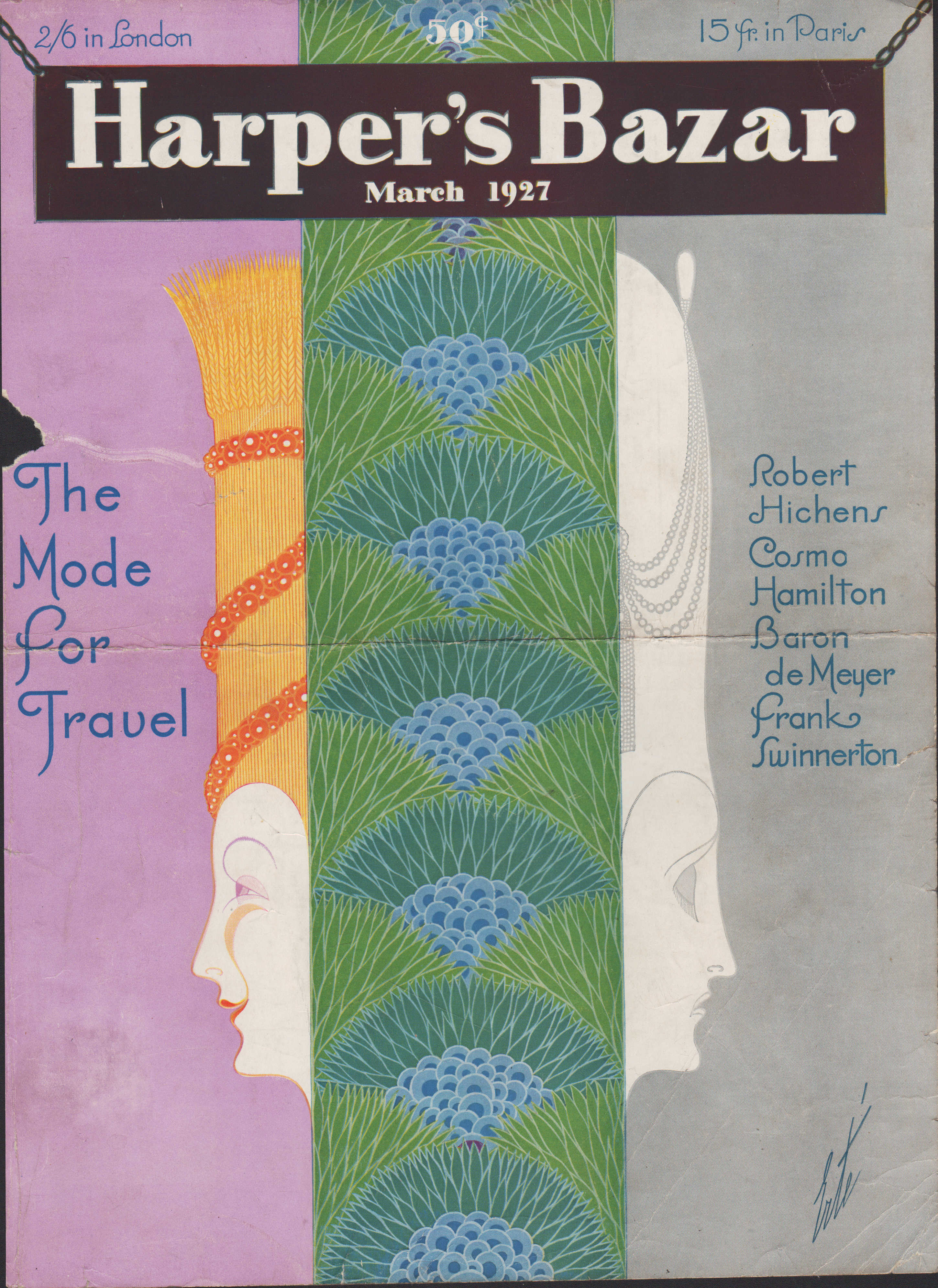 Image for Harper's Bazar (Harper's Bazaar) March, 1927 - Cover Only