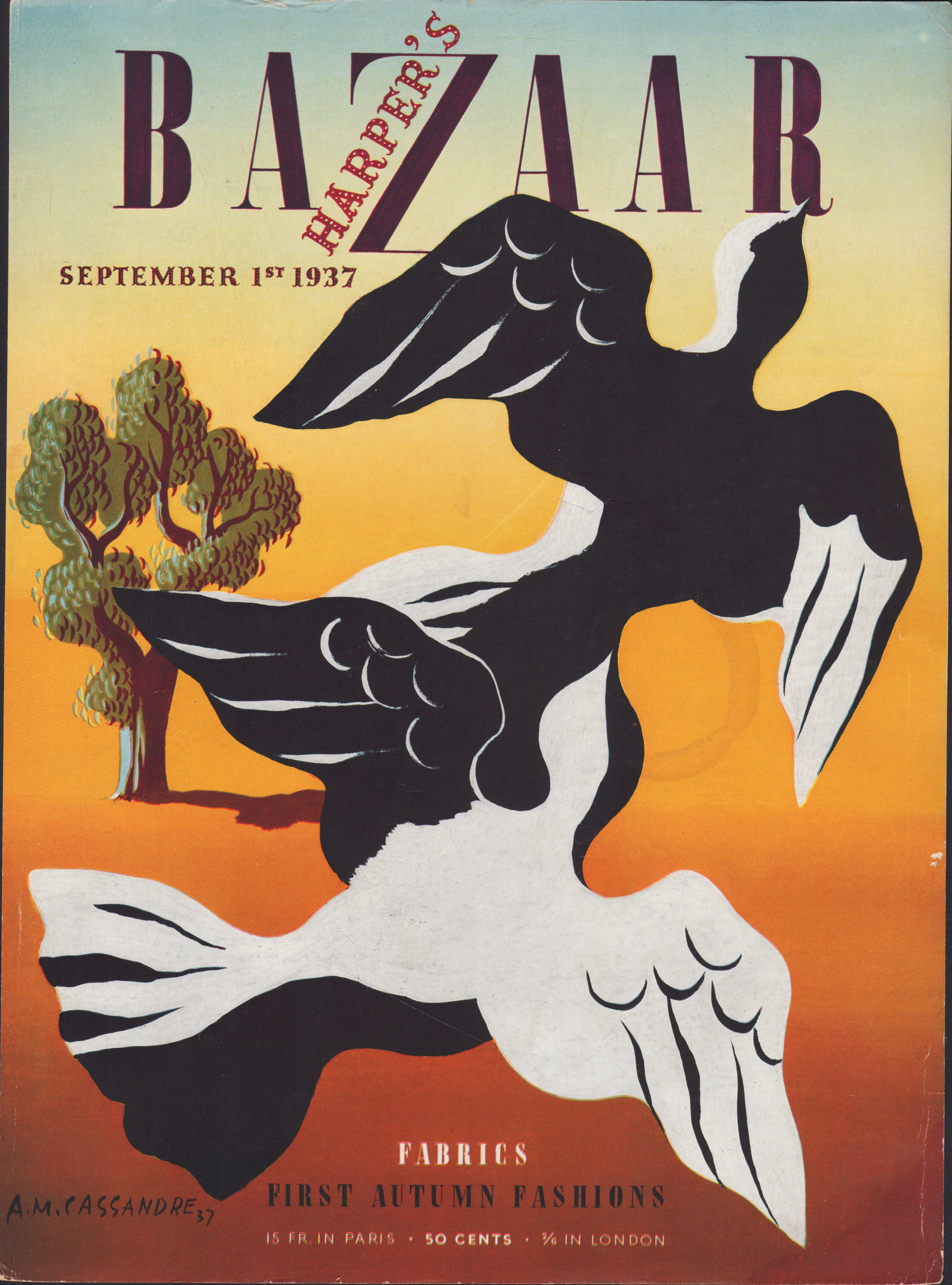 Image for Harper's Bazar (Harper's Bazaar) - September 1st, 1937 - Cover Only