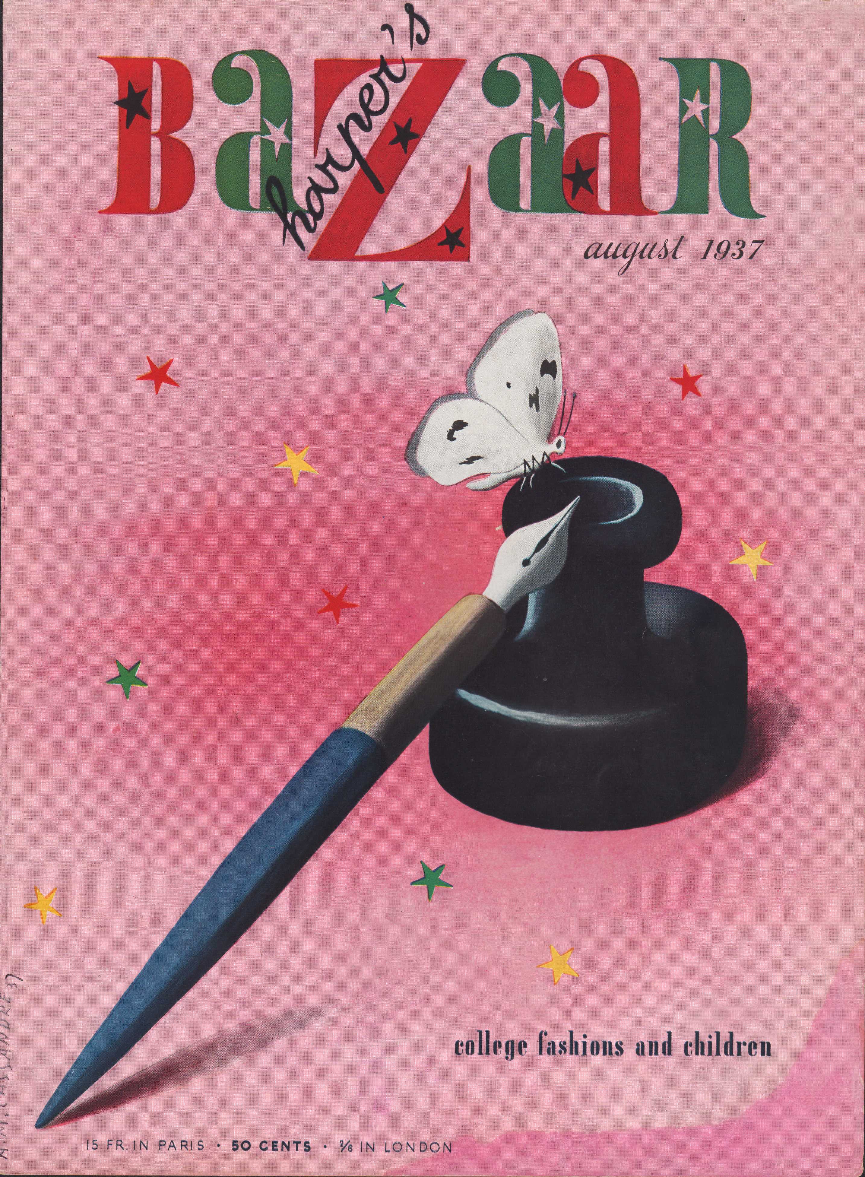 Image for Harper's Bazar (Harper's Bazaar) - August, 1937 - Cover Only