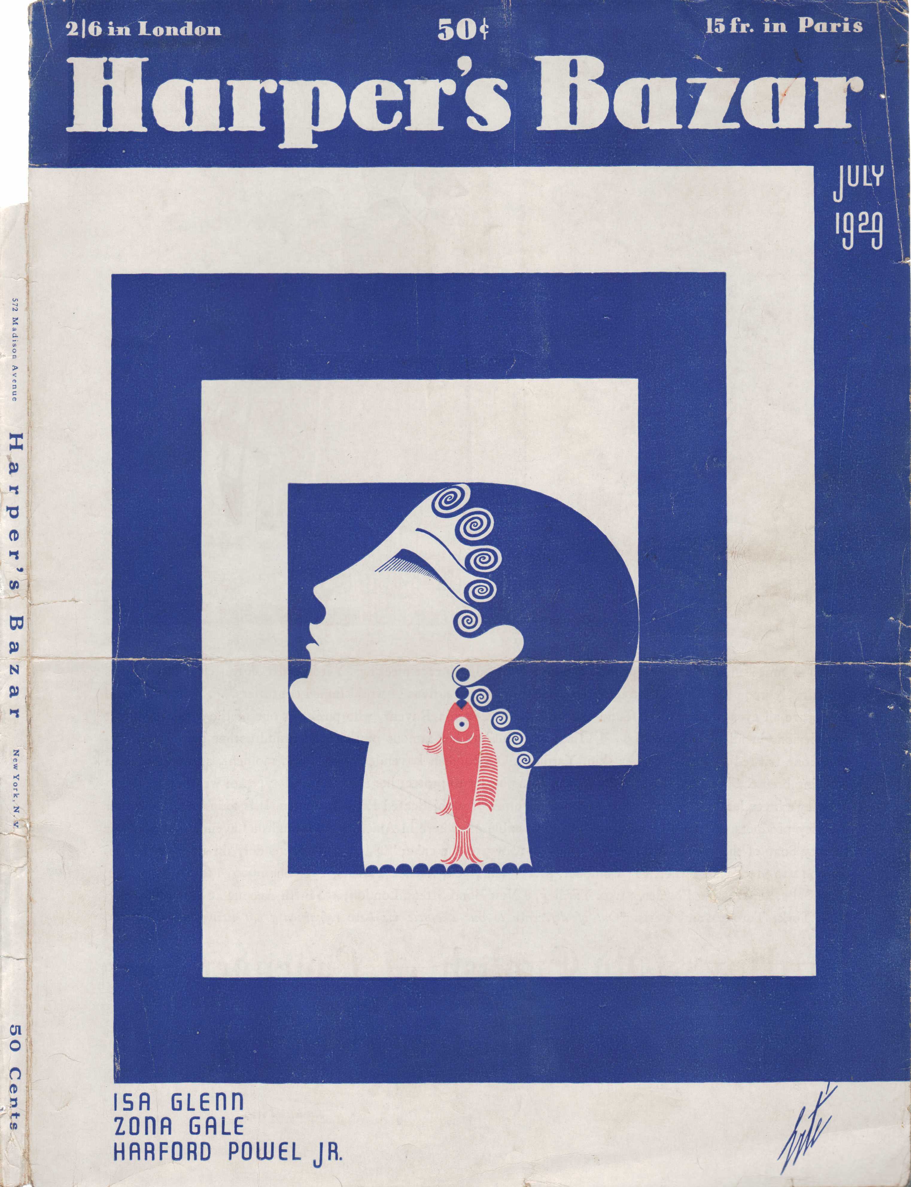 Image for Harper's Bazar (Harper's Bazaar) - July, 1929 - Cover Only