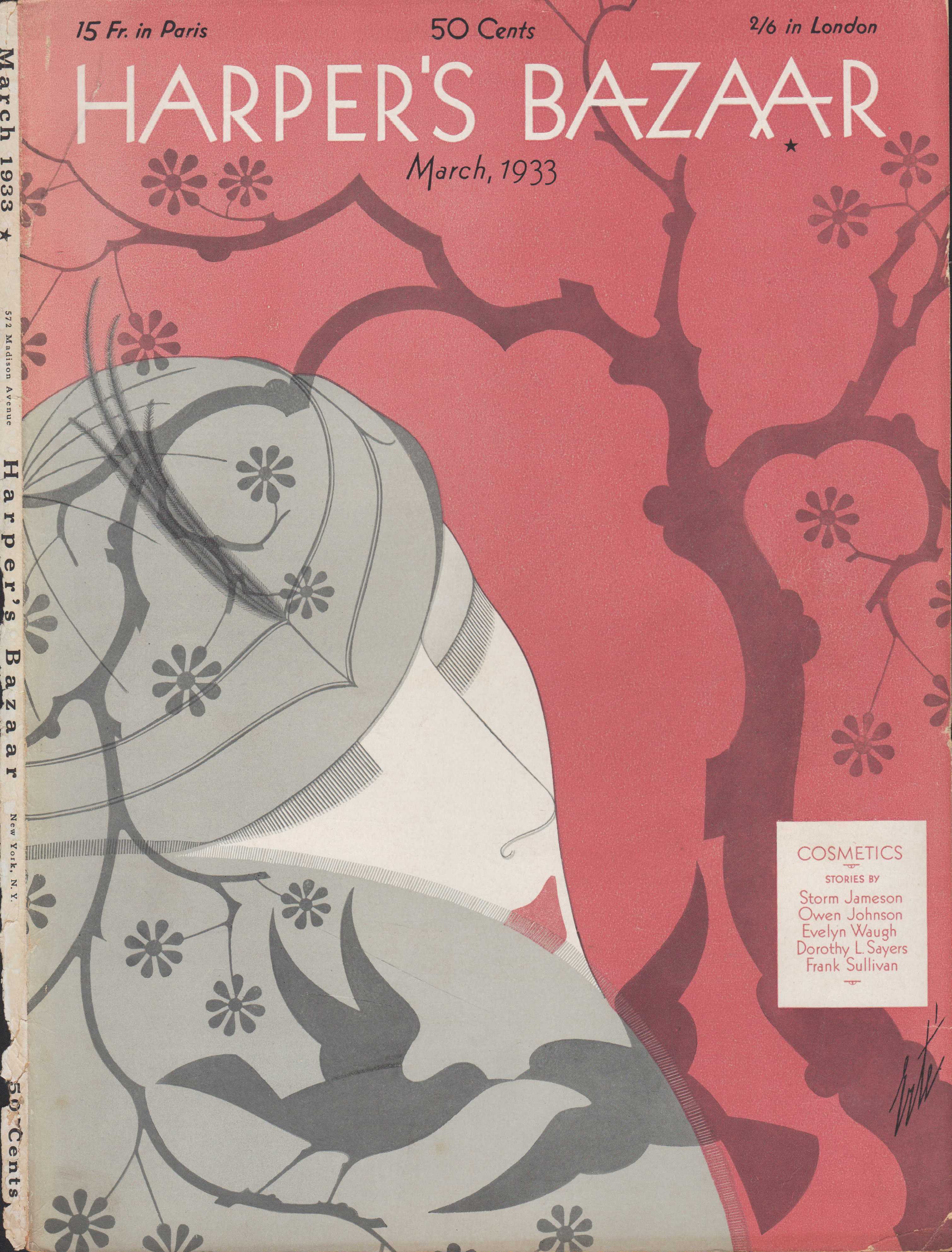 Image for Harper's Bazar (Harper's Bazaar) - March, 1933 - Cover Only