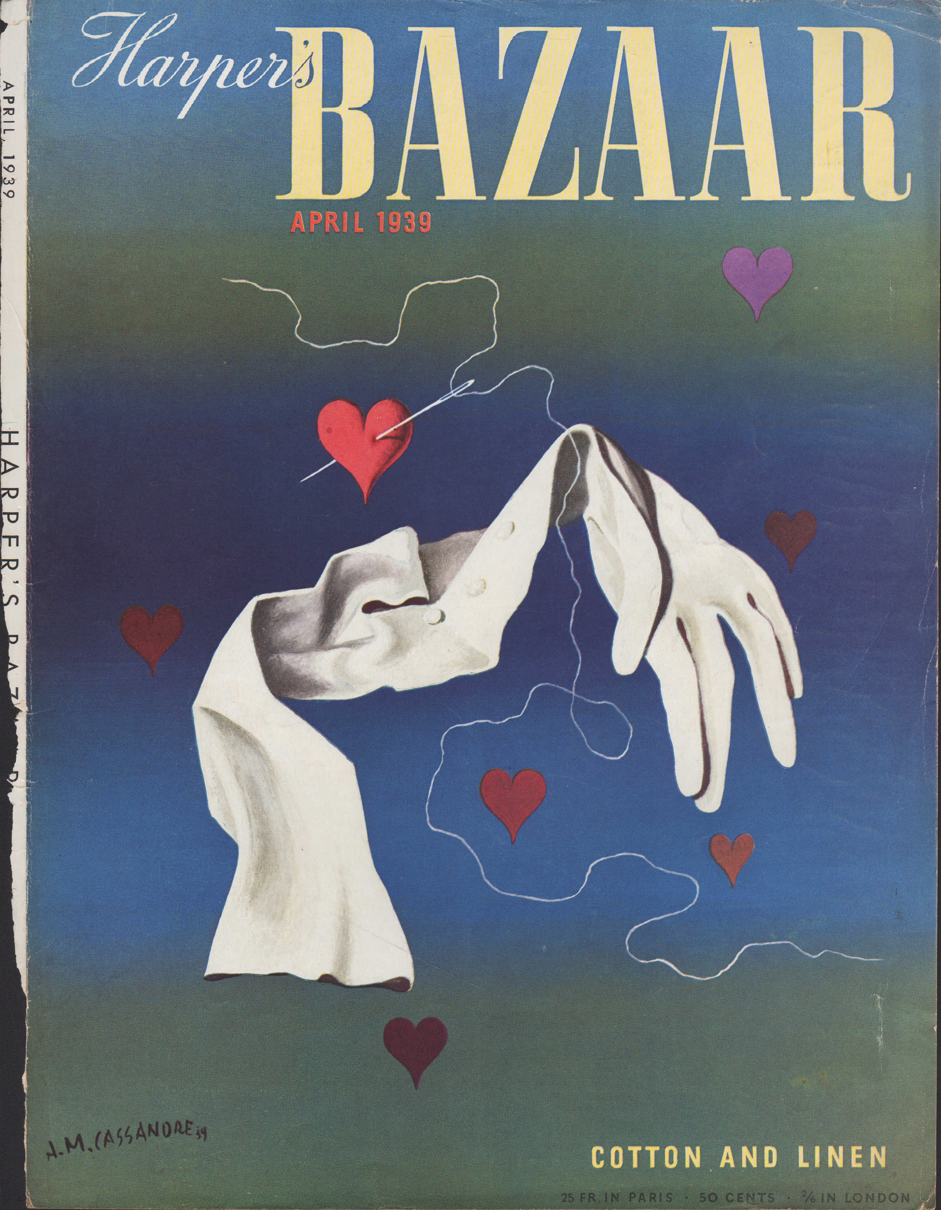 Image for Harper's Bazar (Harper's Bazaar) - April, 1939 - Cover Only