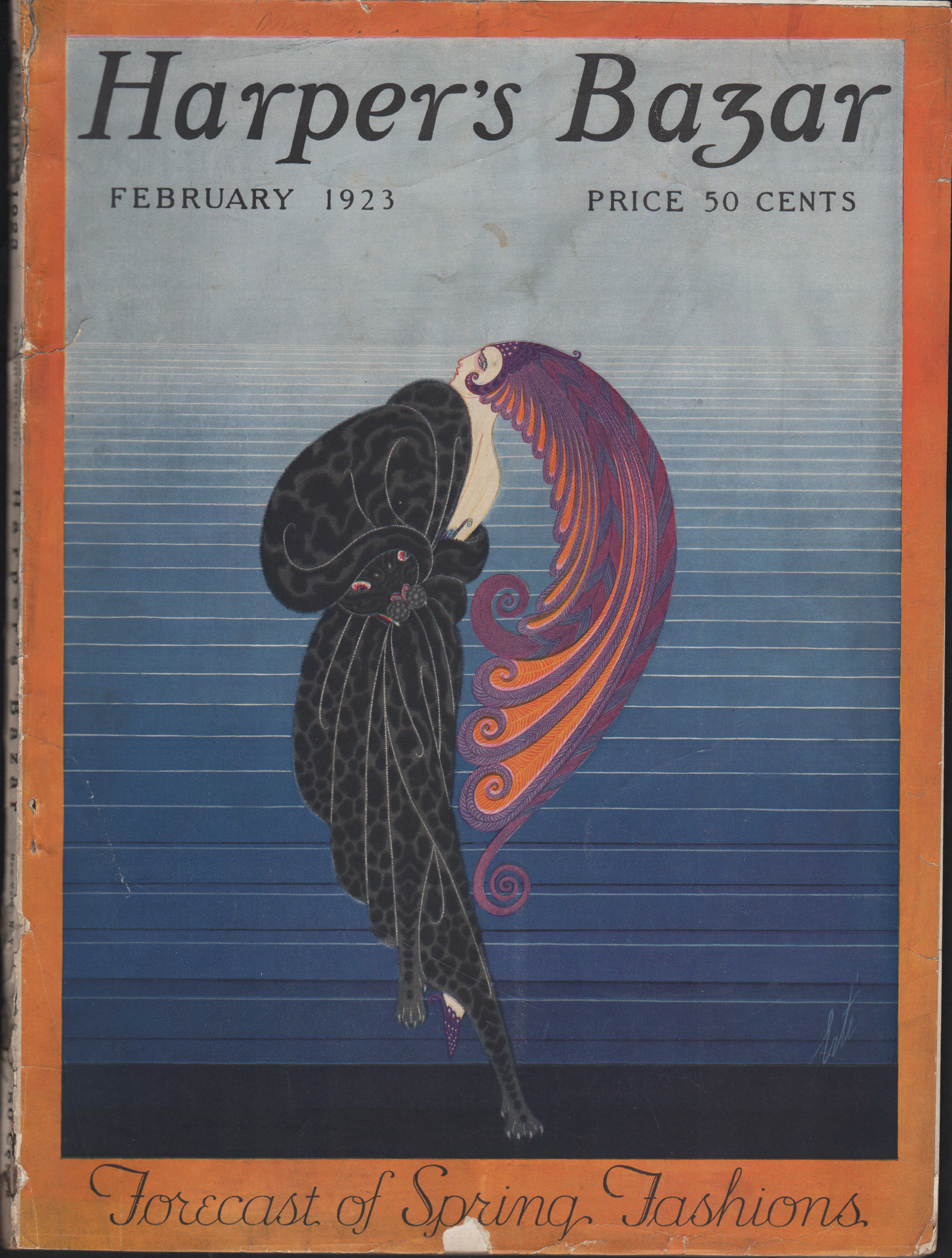 Image for Harper's Bazar (Harper's Bazaar), February, 1923 Forecast of Spring Fashions