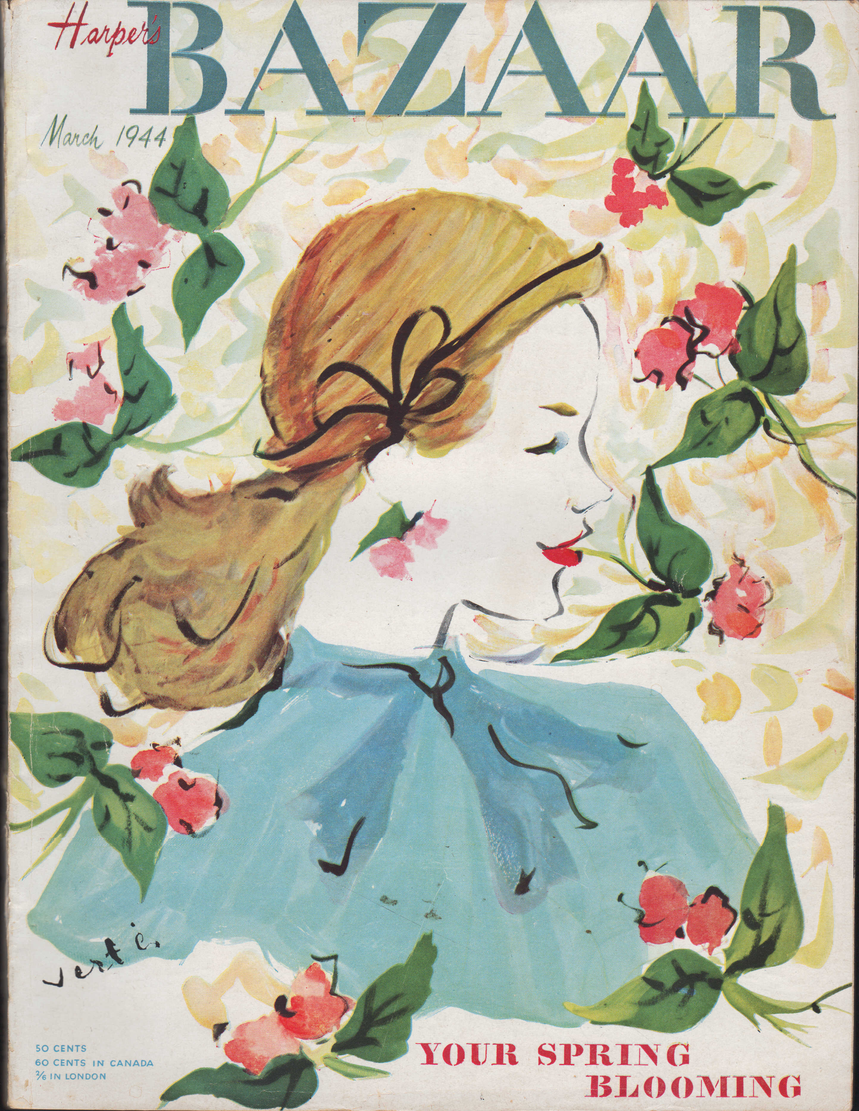 Image for Harper's Bazar (Harper's Bazaar), March, 1944 Your Spring Blooming
