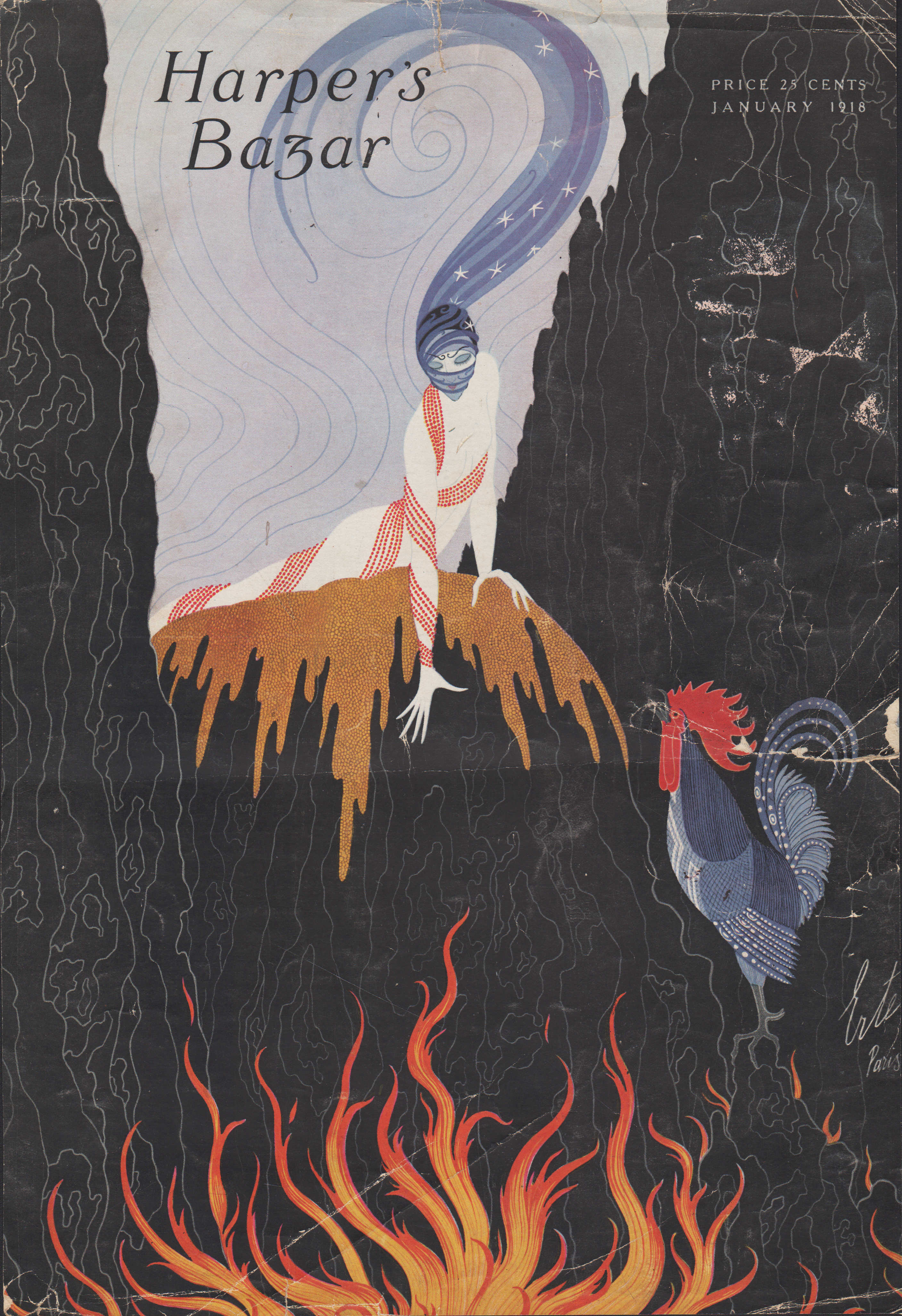 Image for Harper's Bazar (Harper's Bazaar). January 1918 - Cover Only