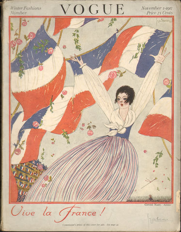 Image for Vogue November 1st, 1917.  Winter Fashions Number.  (Magazine) Vive la France!
