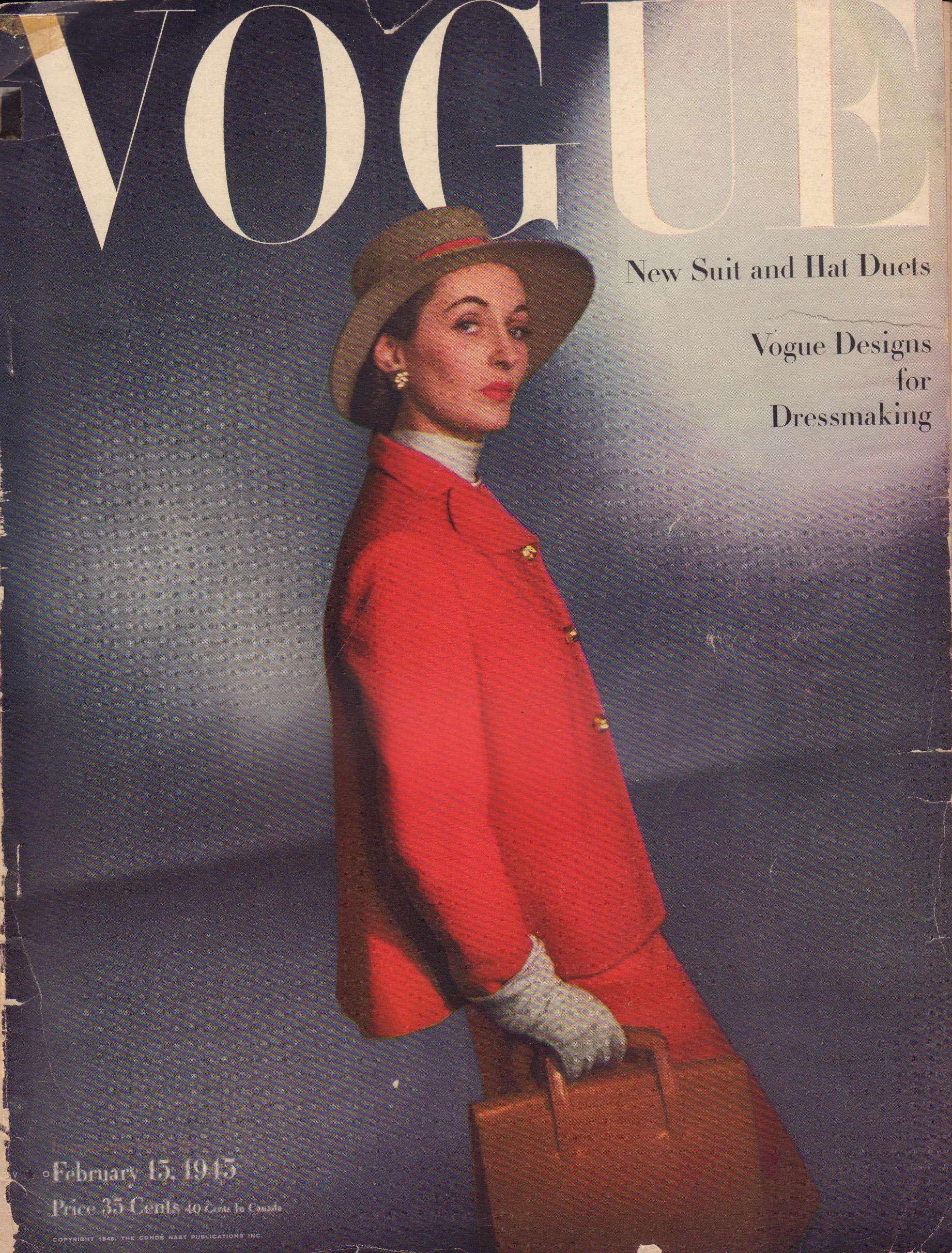 Image for Vogue Magazine. February, 15, 1945.