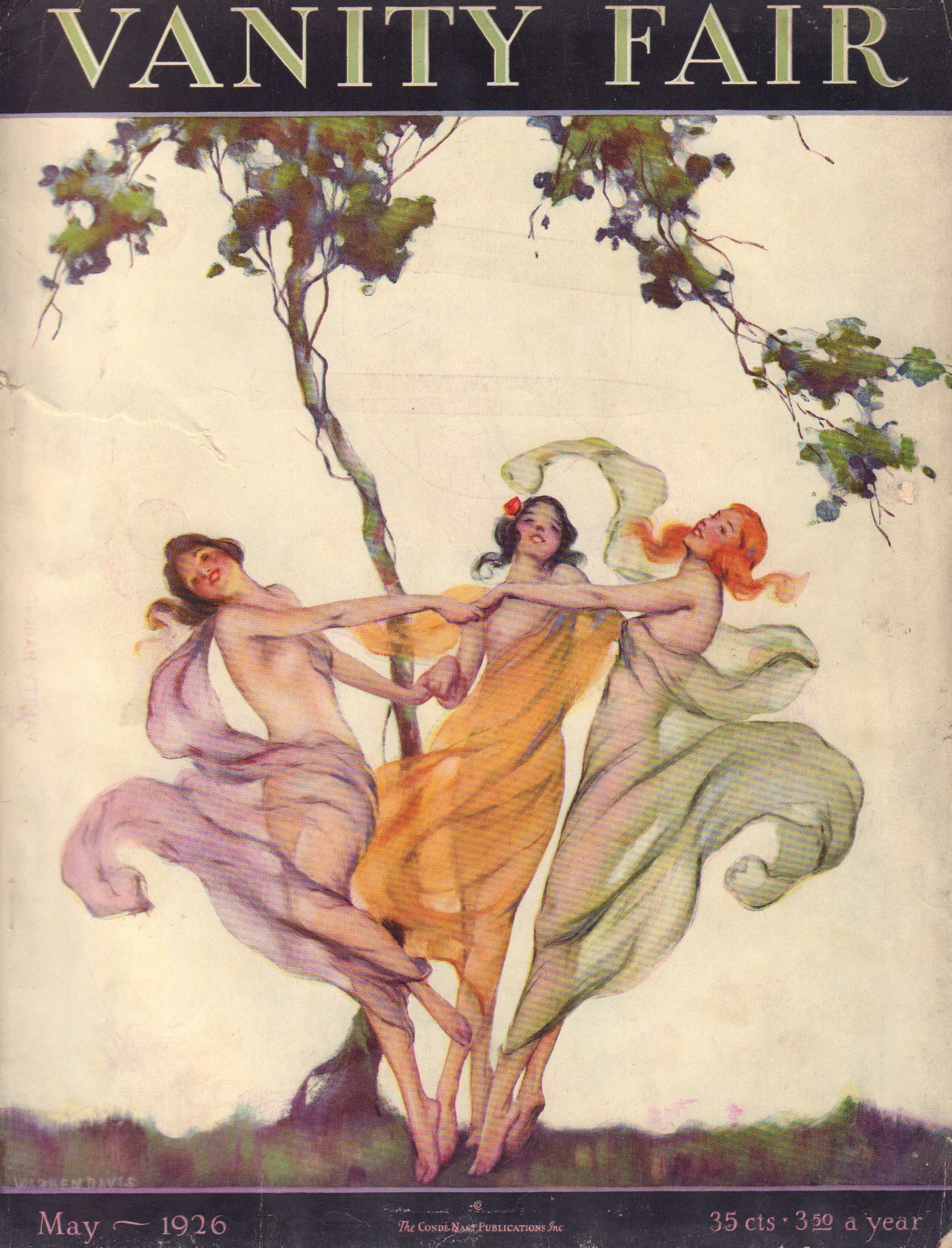 Image for Vanity Fair. May 1926. Cover by Warren Davis.
