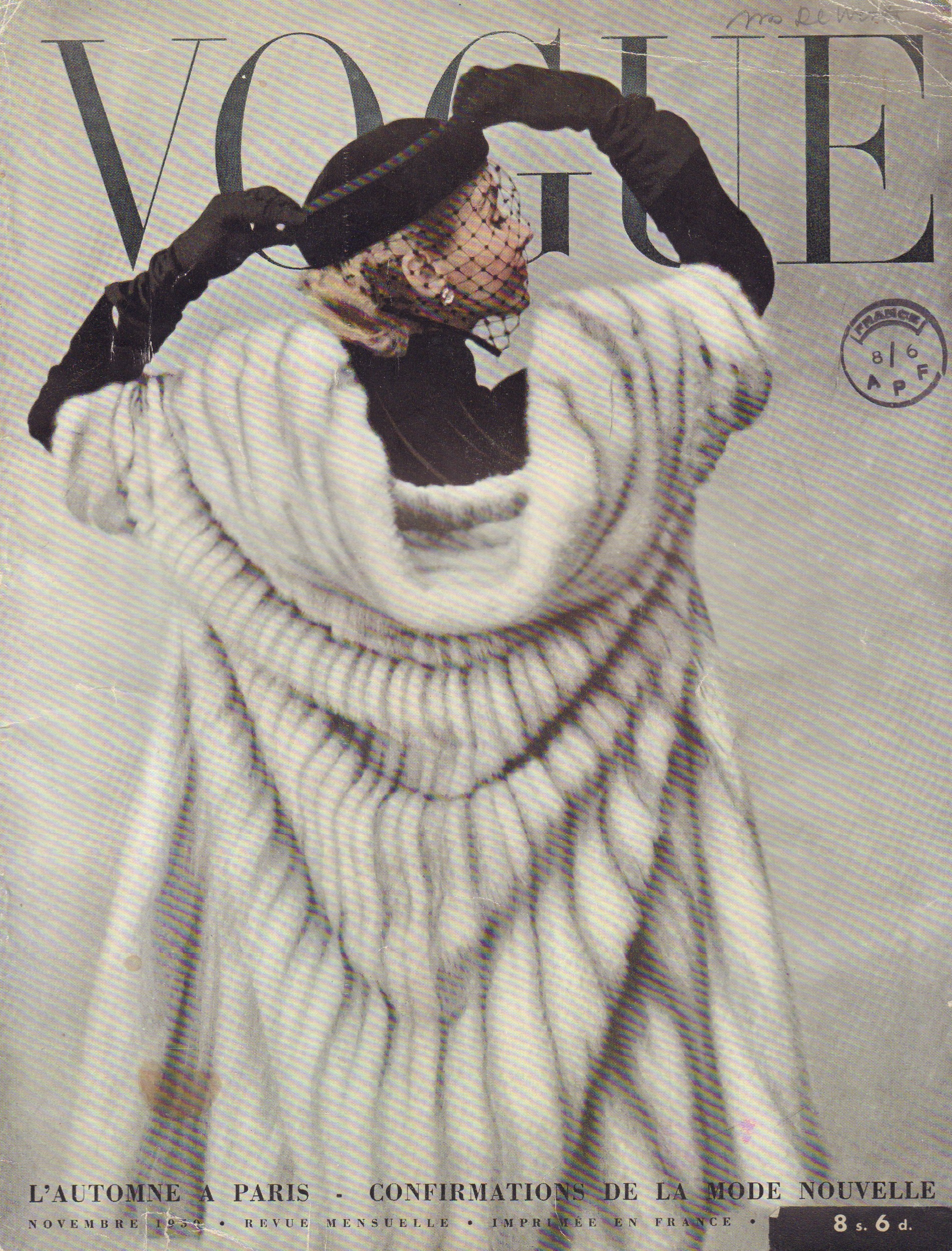 Image for Vogue Novembre 1950 - French edition (November)