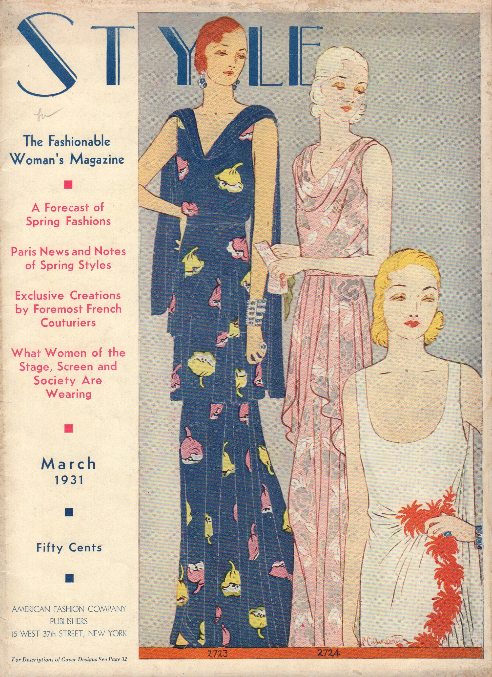 Image for Style, The Fashionable Woman's Magazine, Volume XVI, Number 1, March 1931