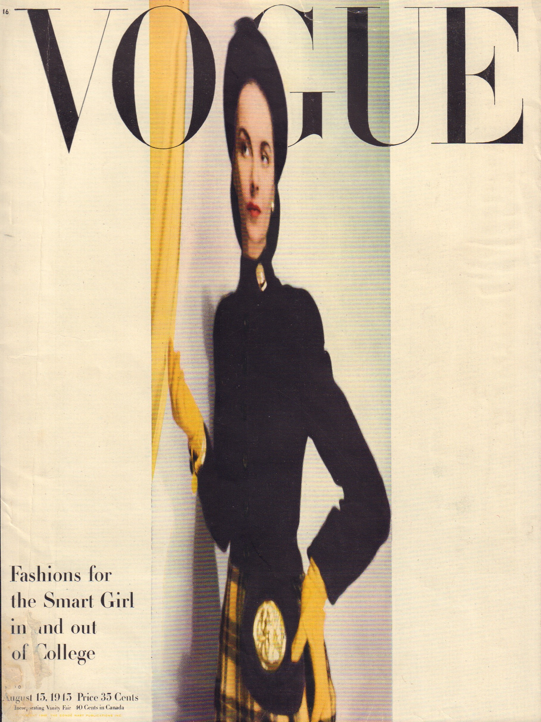 Image for Vogue August 15, 1945 - Cover only