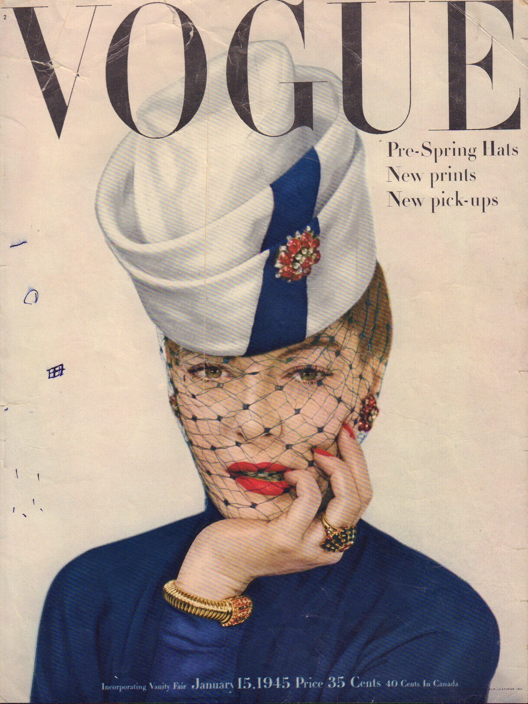 Image for Vogue January 15, 1945 - Cover only