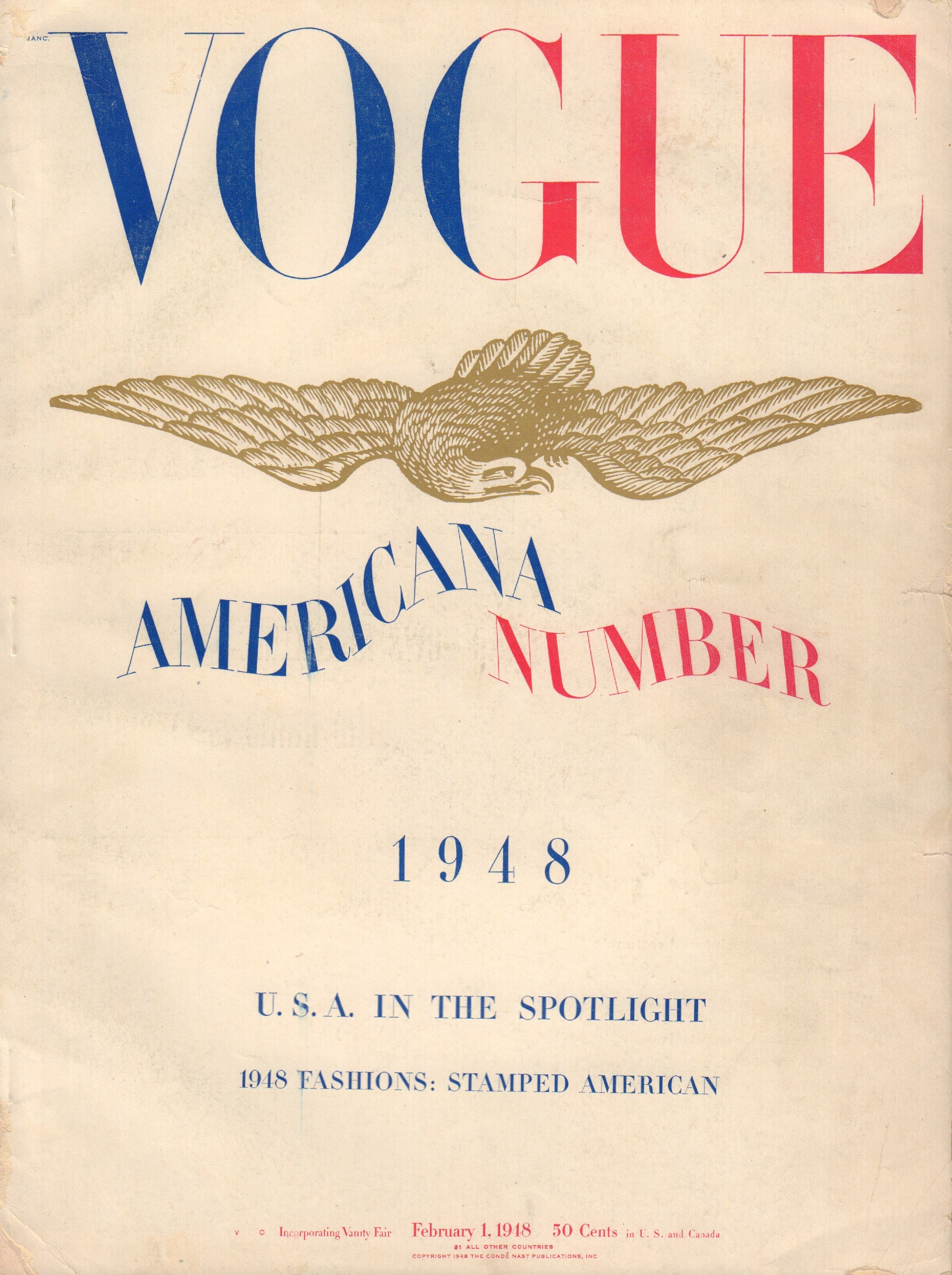 Image for Vogue February 1, 1948 - Americana Number