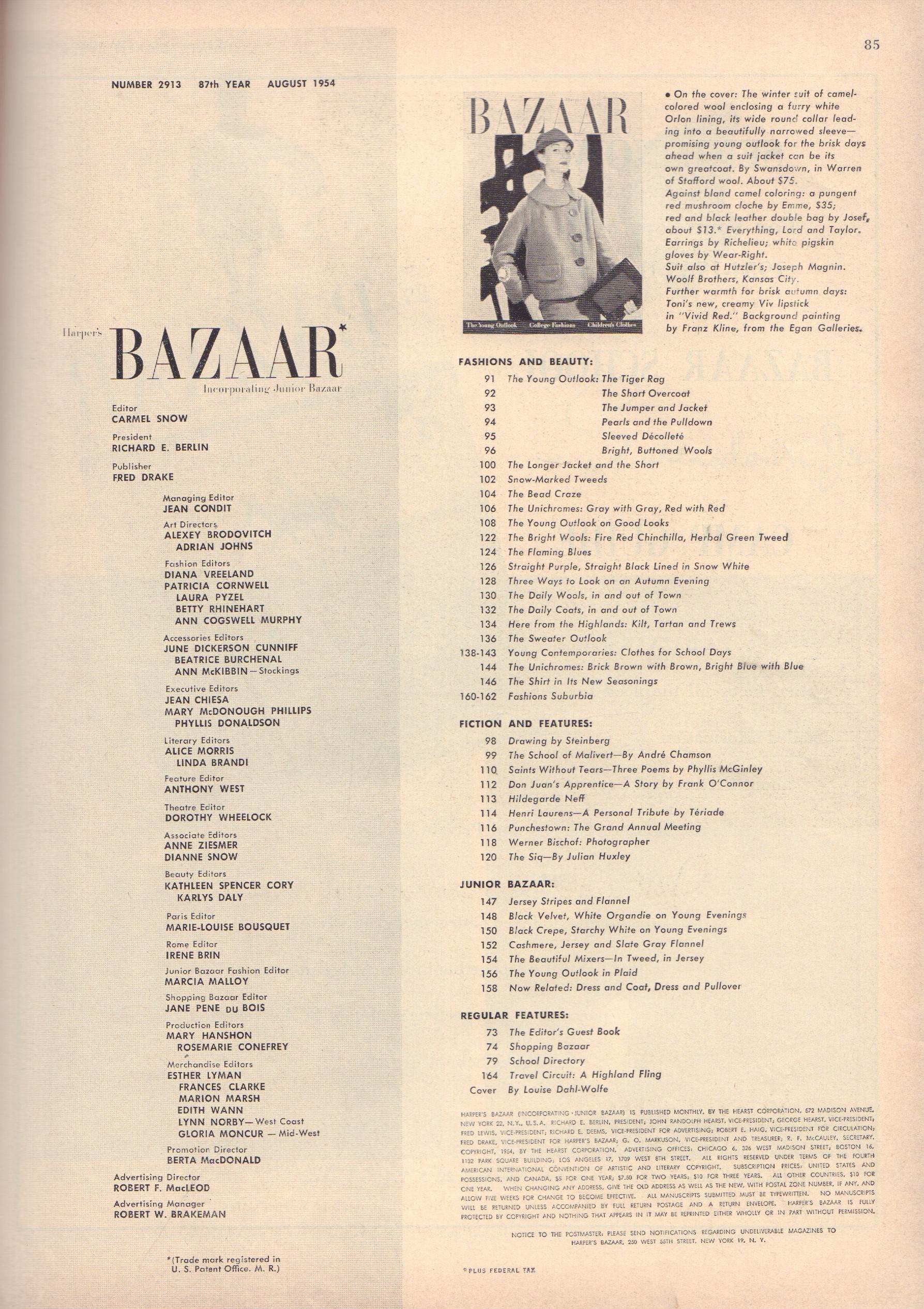 Harper's Bazaar August 1954