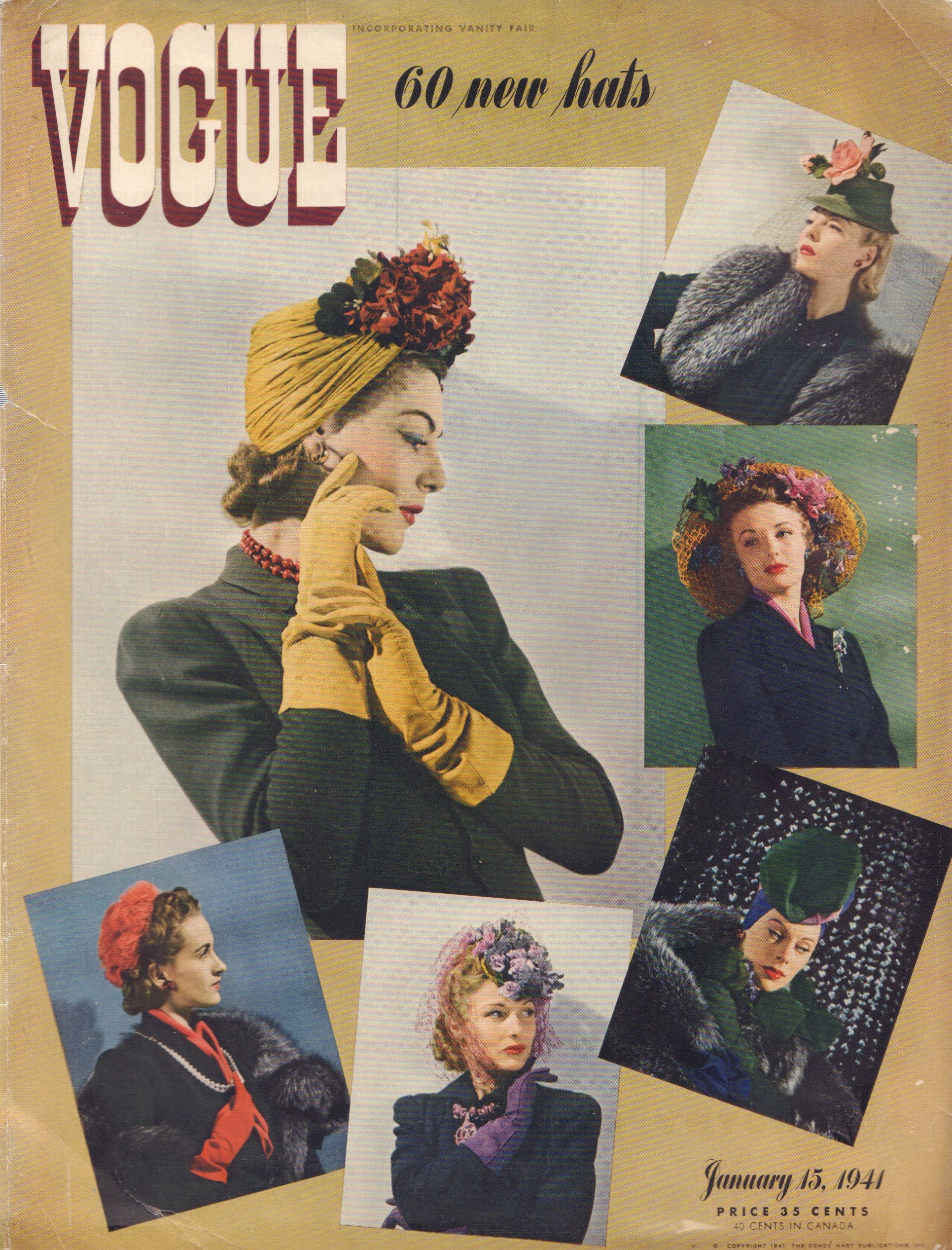 Image for Vogue Magazine Cover, January 15 1941 