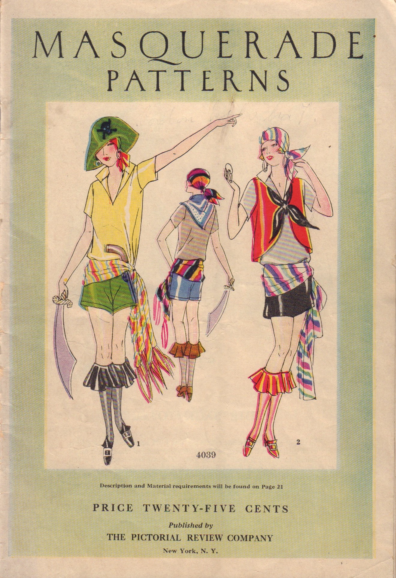 Image for Masquerade Patterns, Pictorial Review Masquerade and Fancy Dress Costumes