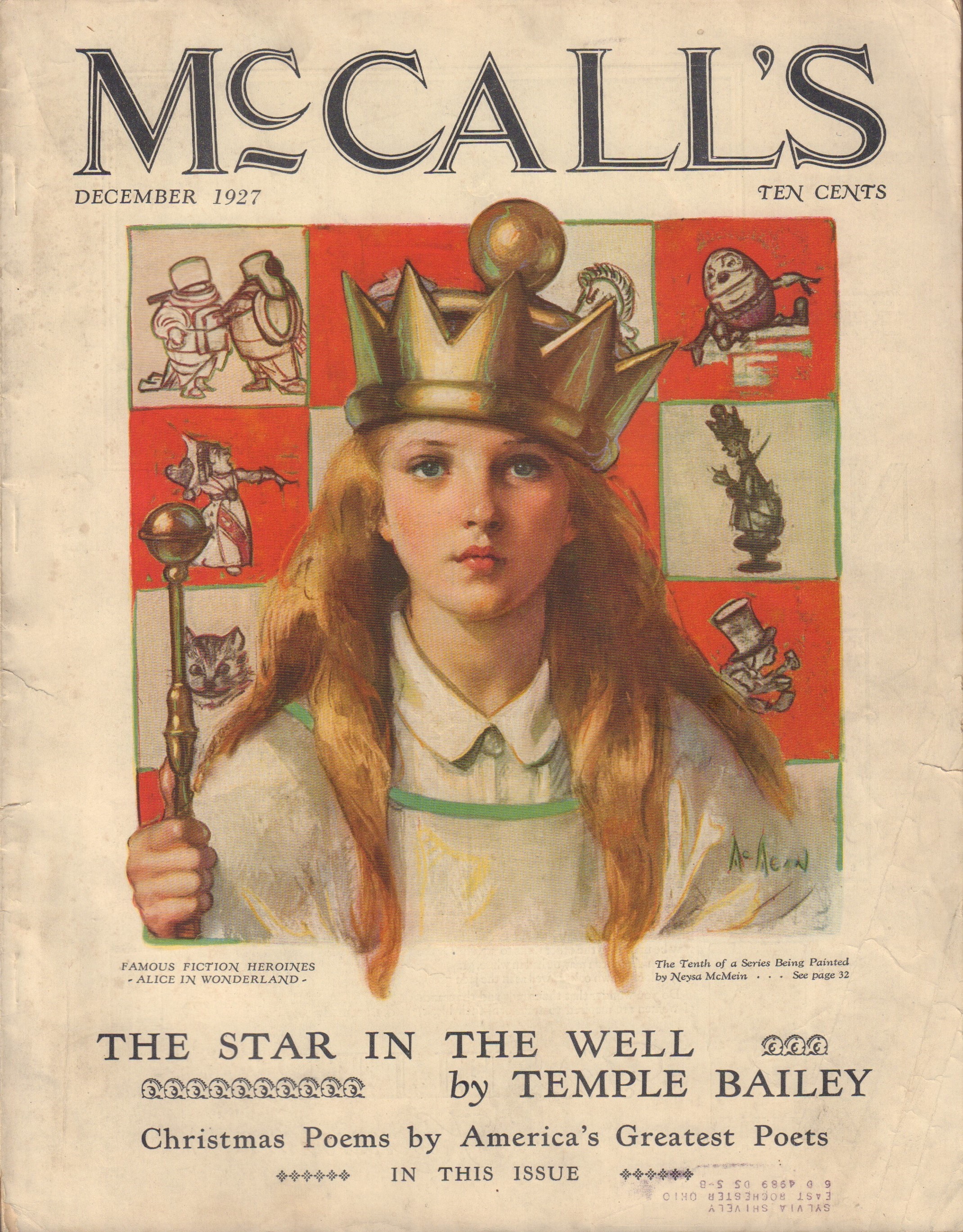 Image for McCall's Magazine With Alice in Wonderland Cover, December 1927