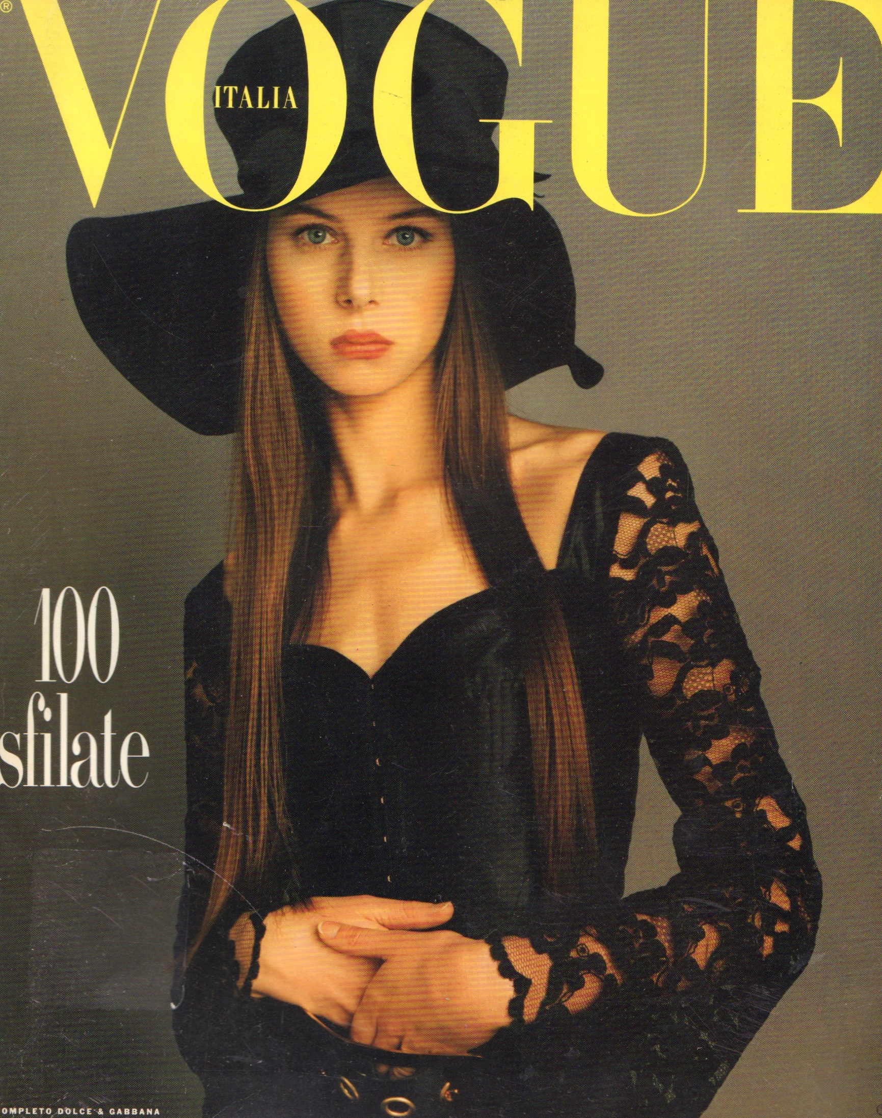 Image for Vogue Italia- Dossier Sfilate Primavera Estate, Gennaio, January 1993
Italian Vogue- Supplement: Fashion Shows, Spring, January 1993