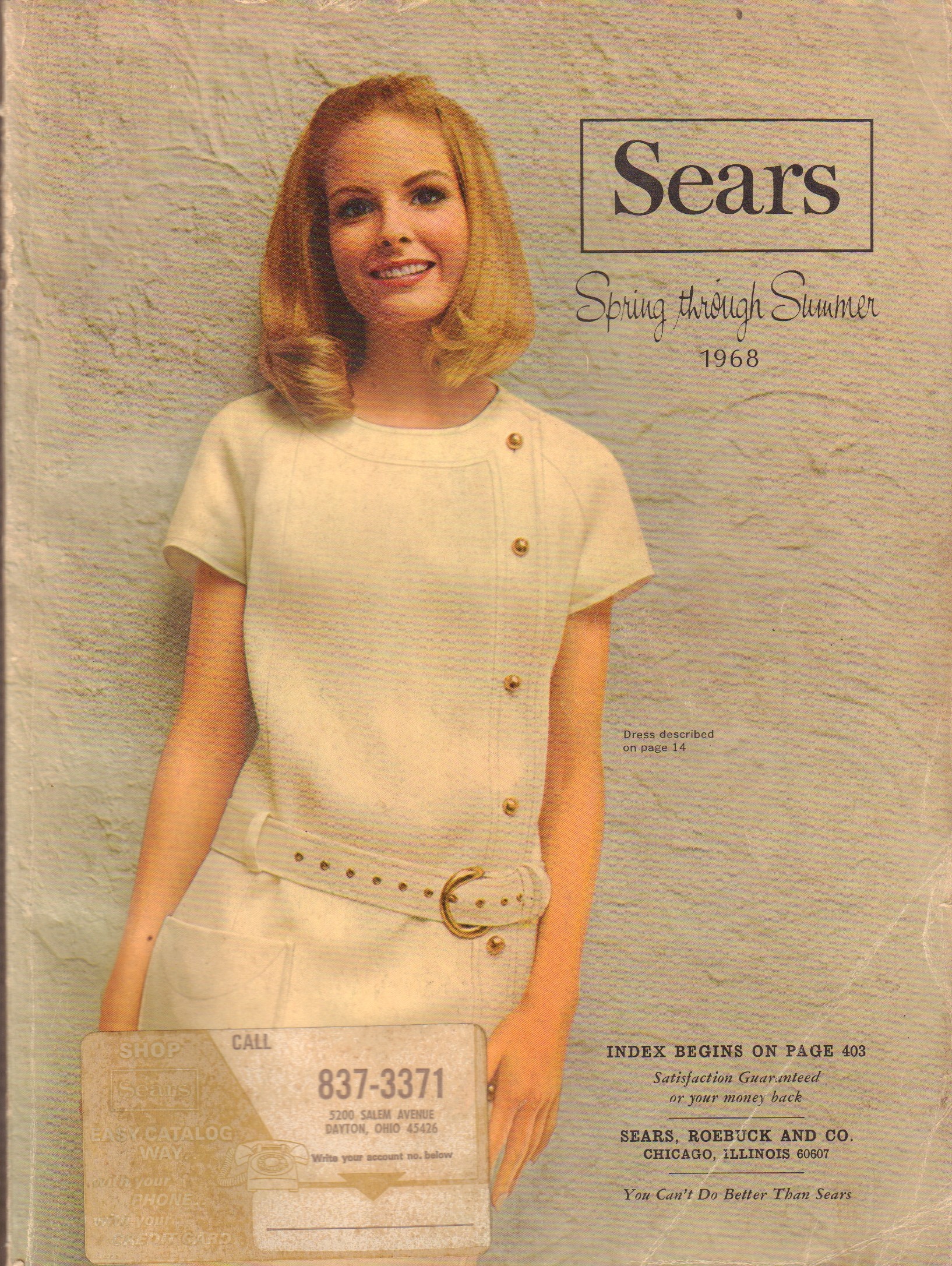 Image for Sears Catalog - Spring through Summer 1968