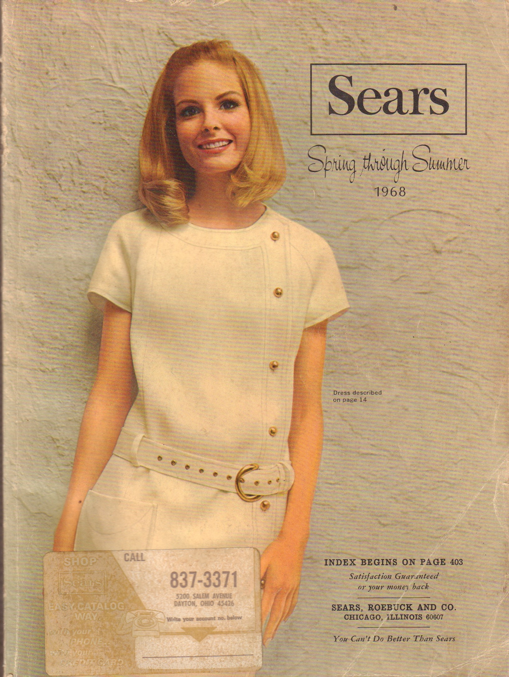 Sears Catalog - Spring through Summer 1968