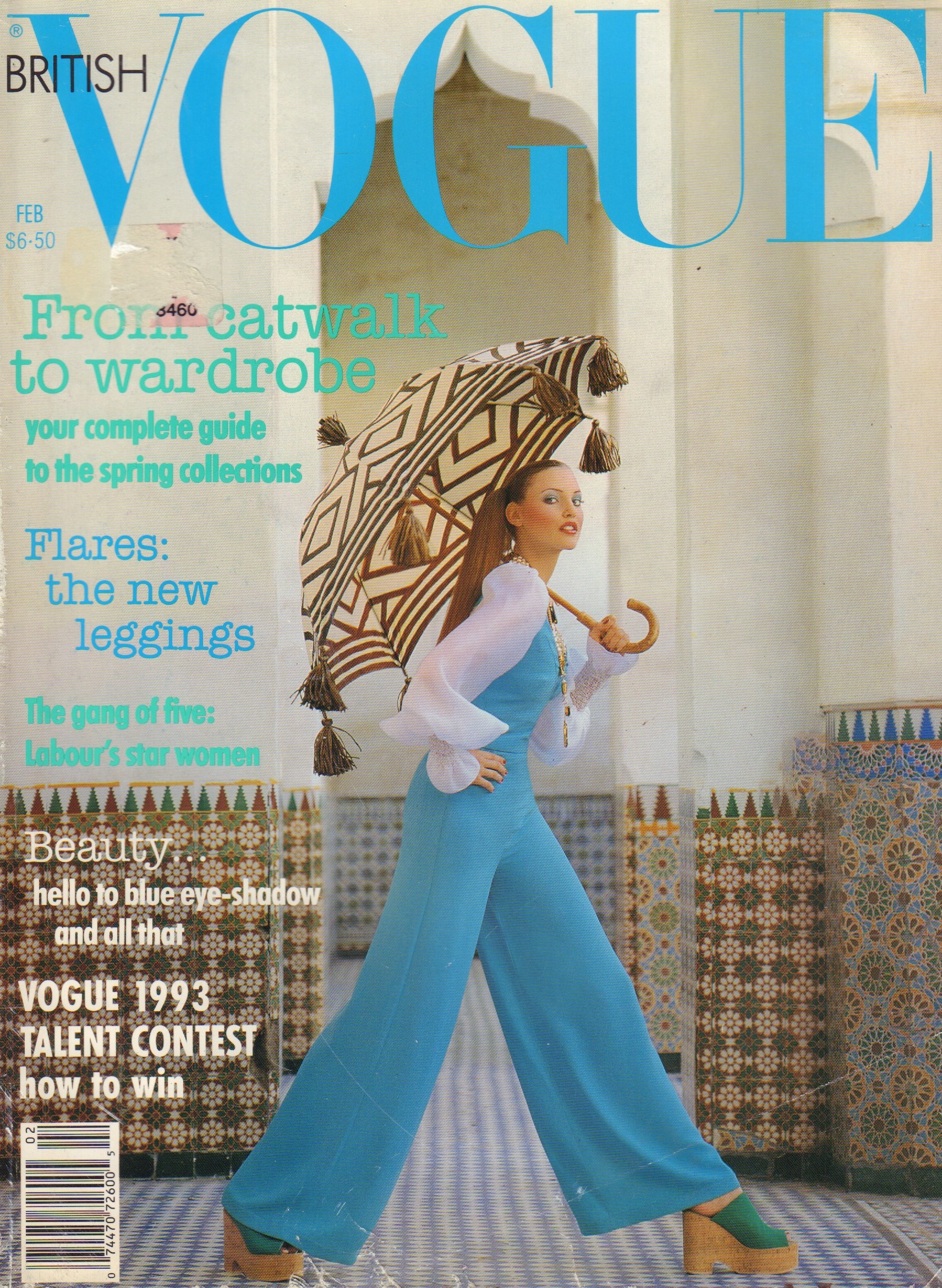Image for British Vogue - February 1993