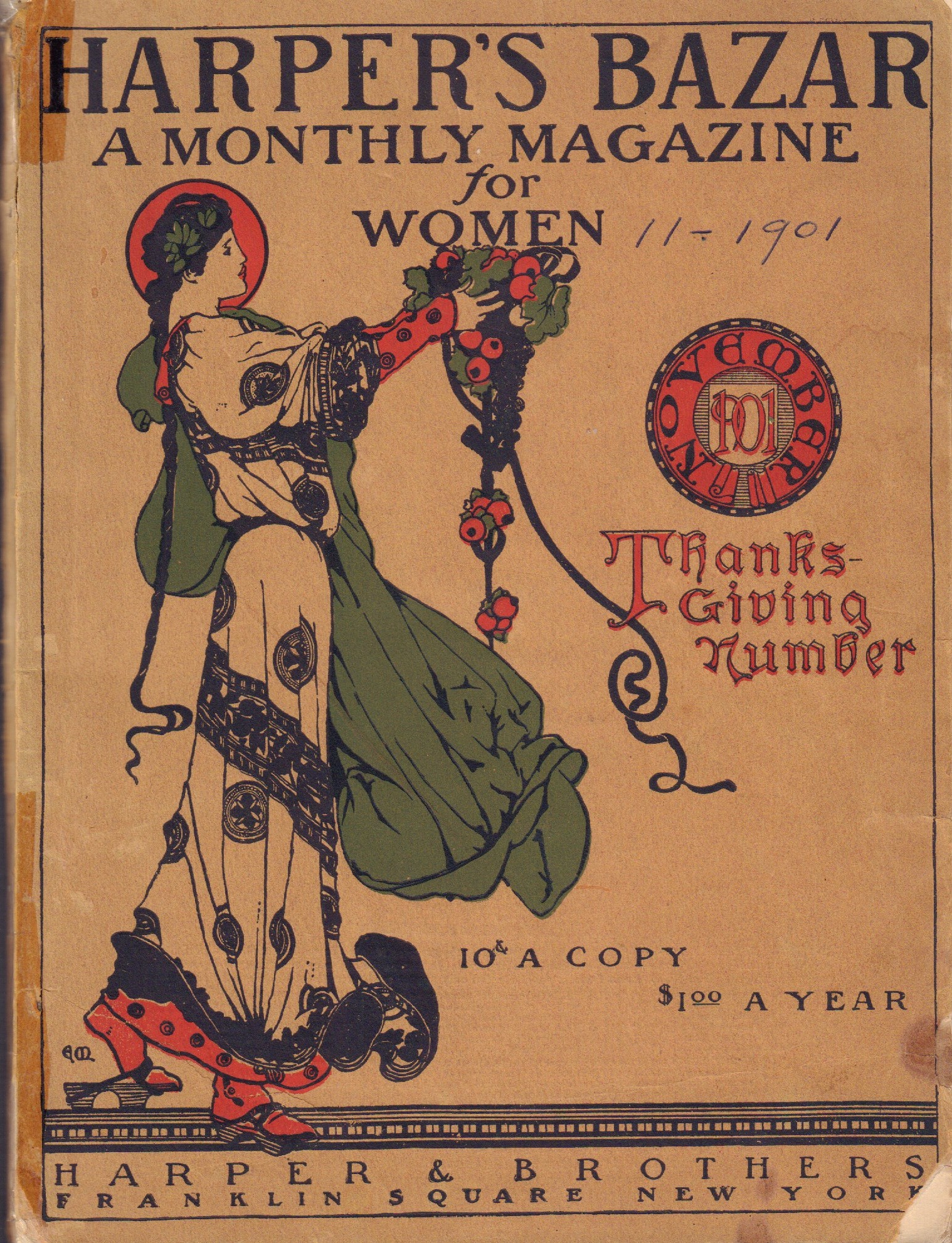 Image for Harper's Bazar Magazine, November 1901