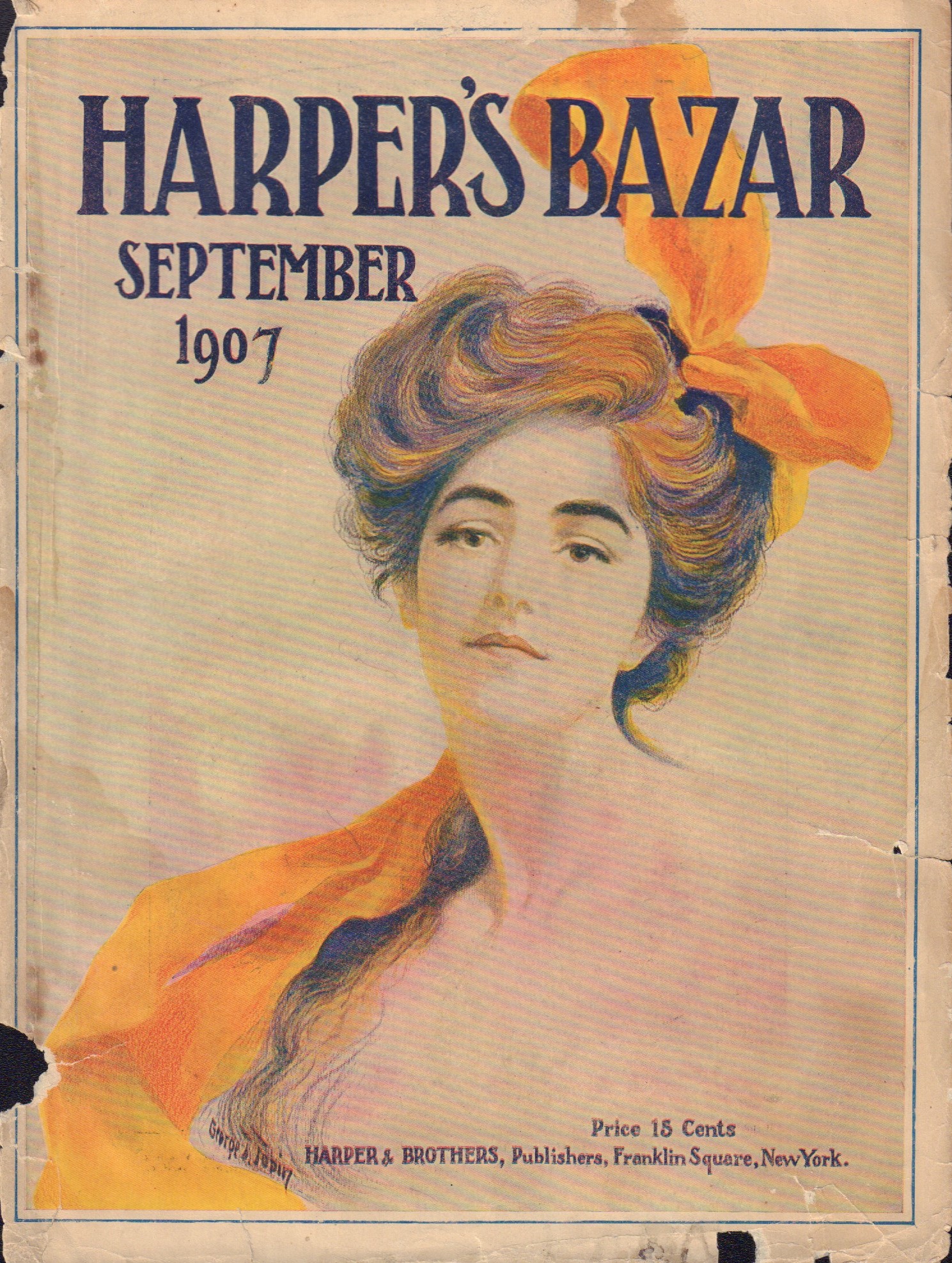 Image for Harper's Bazar (Bazaar) - September 1907 - Cover only
