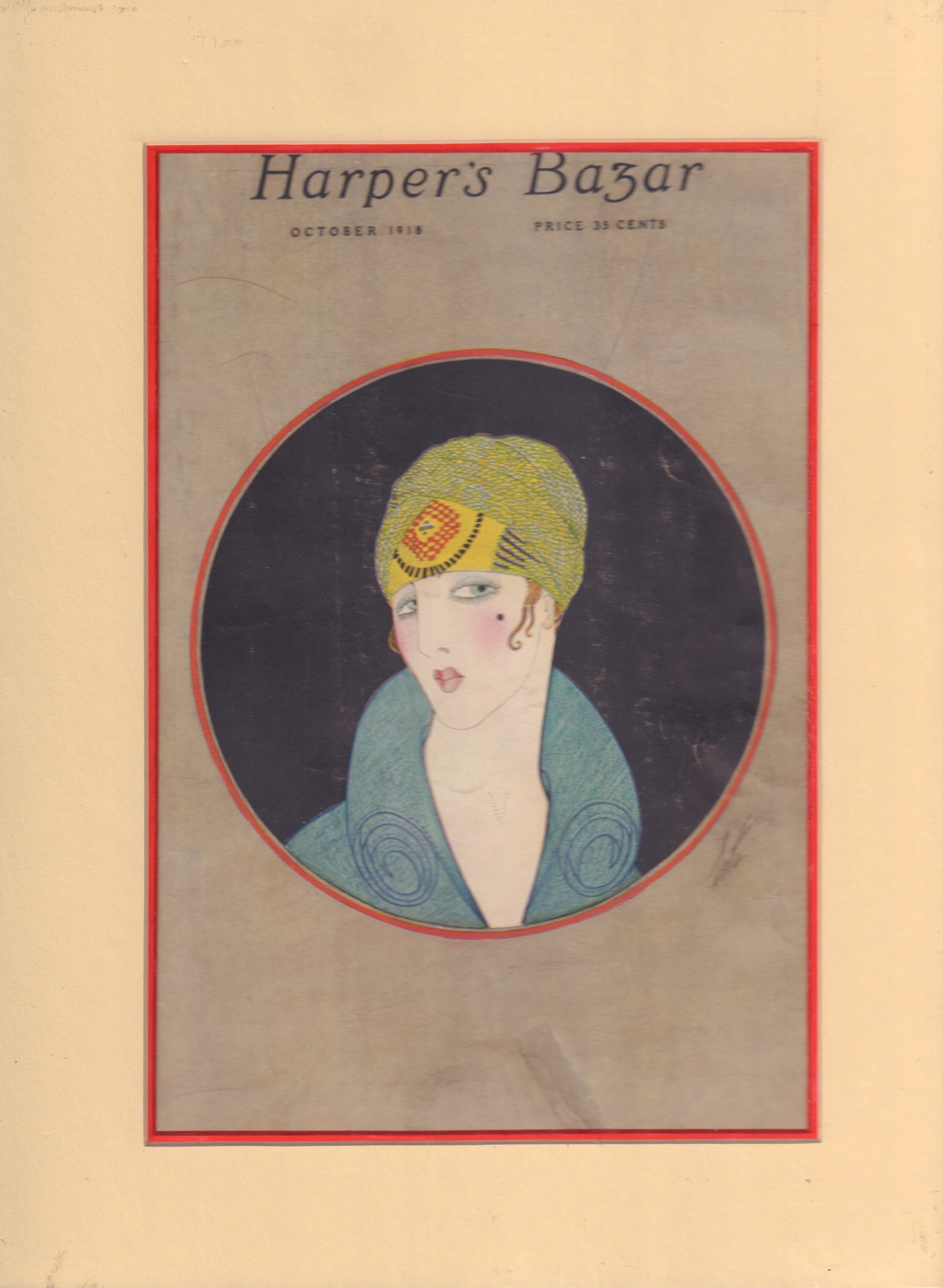 Image for Harper's Bazar (Bazaar) Magazine, October 1918 (Cover Only)