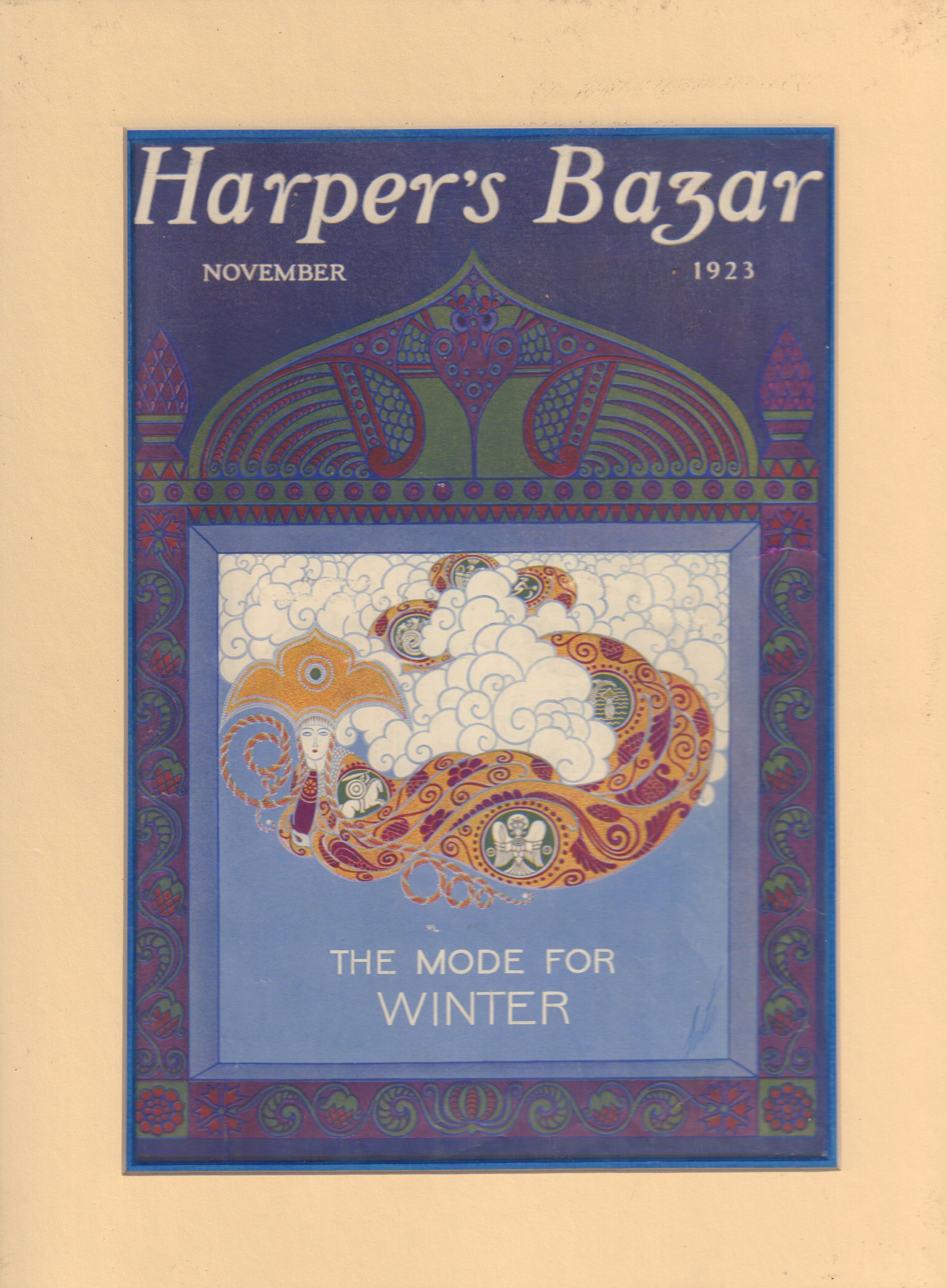 Image for Harper's Bazar (Bazaar), November 1923 (Cover Only)