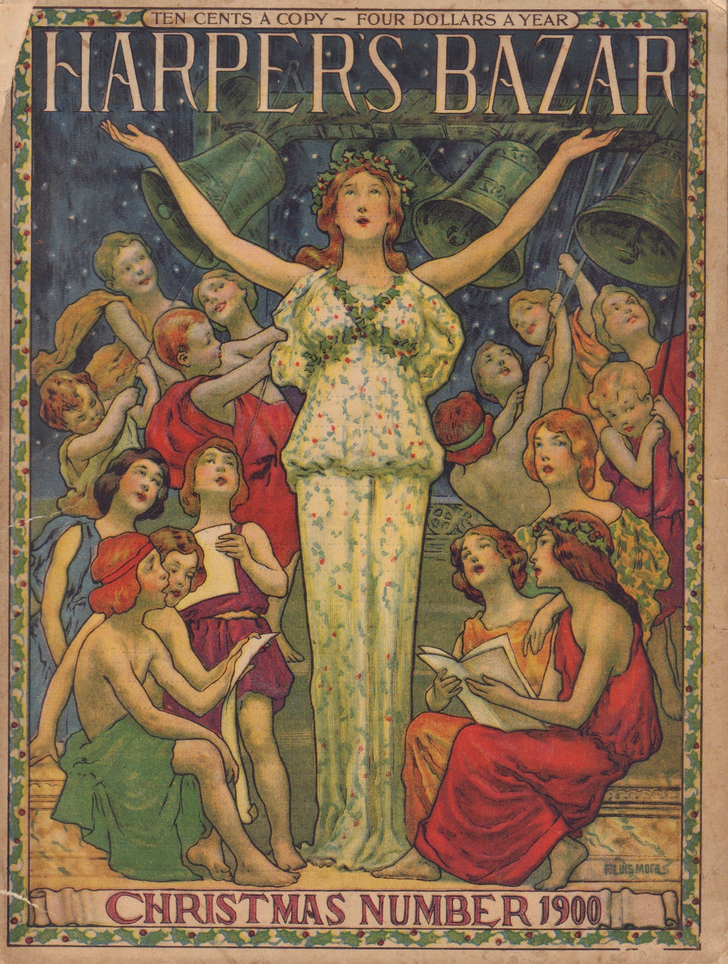 Image for Harper's Bazar (Bazaar) Magazine, Christmas Number 1900