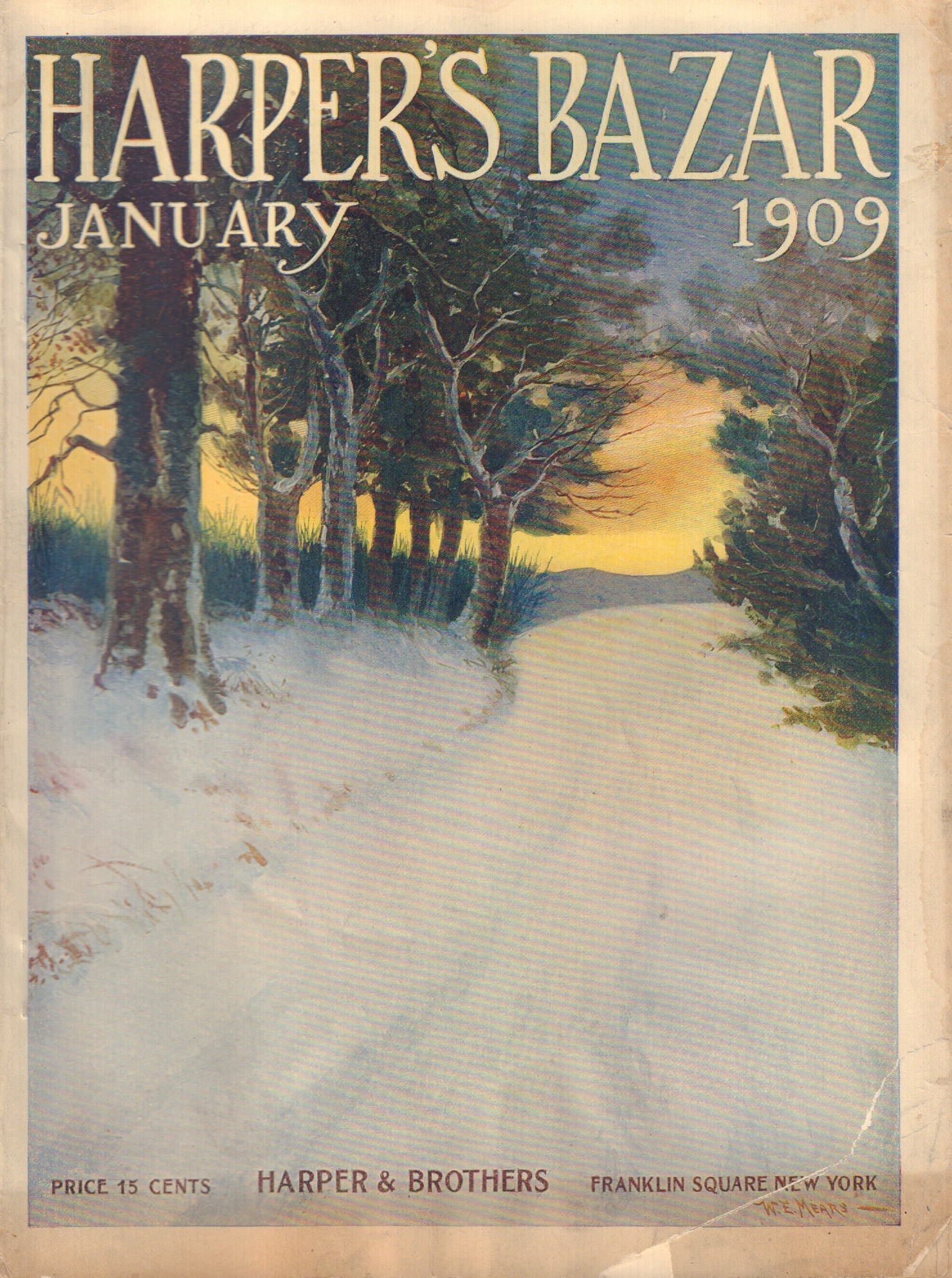 Image for Harper's Bazar (Bazaar) Magazine, January 1909