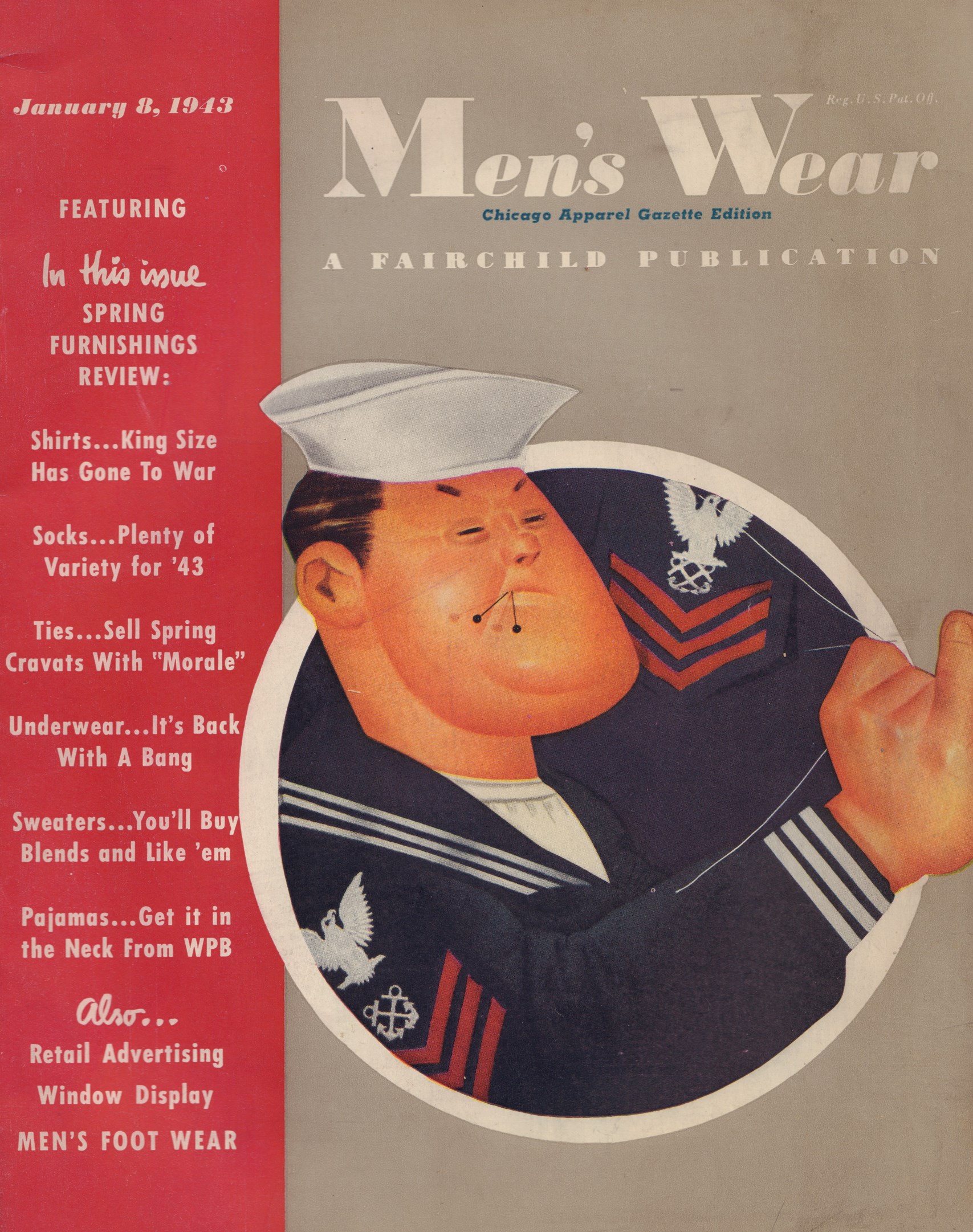 Image for Men's Wear - Chicago Apparel Gazette Edition - January 8, 1943
