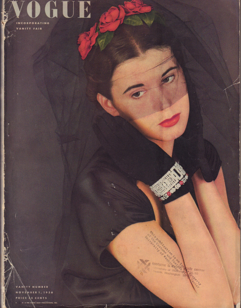 Image for Vogue Magazine, November 1, 1936